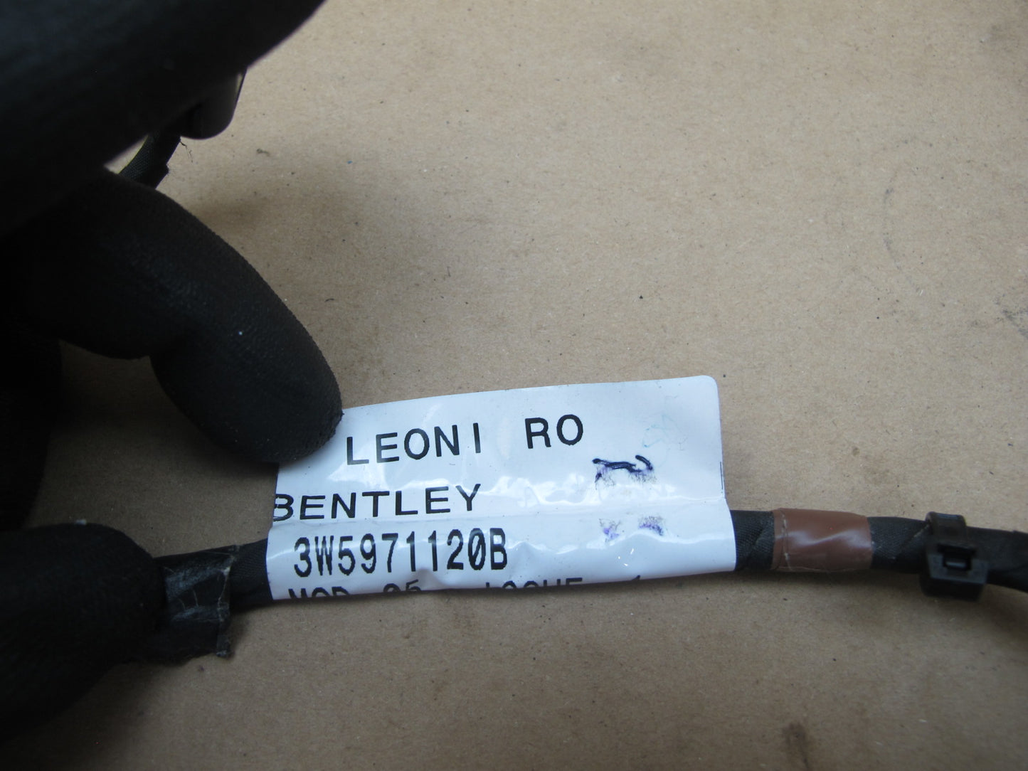 06-12 Bentley Continental Flying Spur Front Left Door Wire Wiring Harness OEM