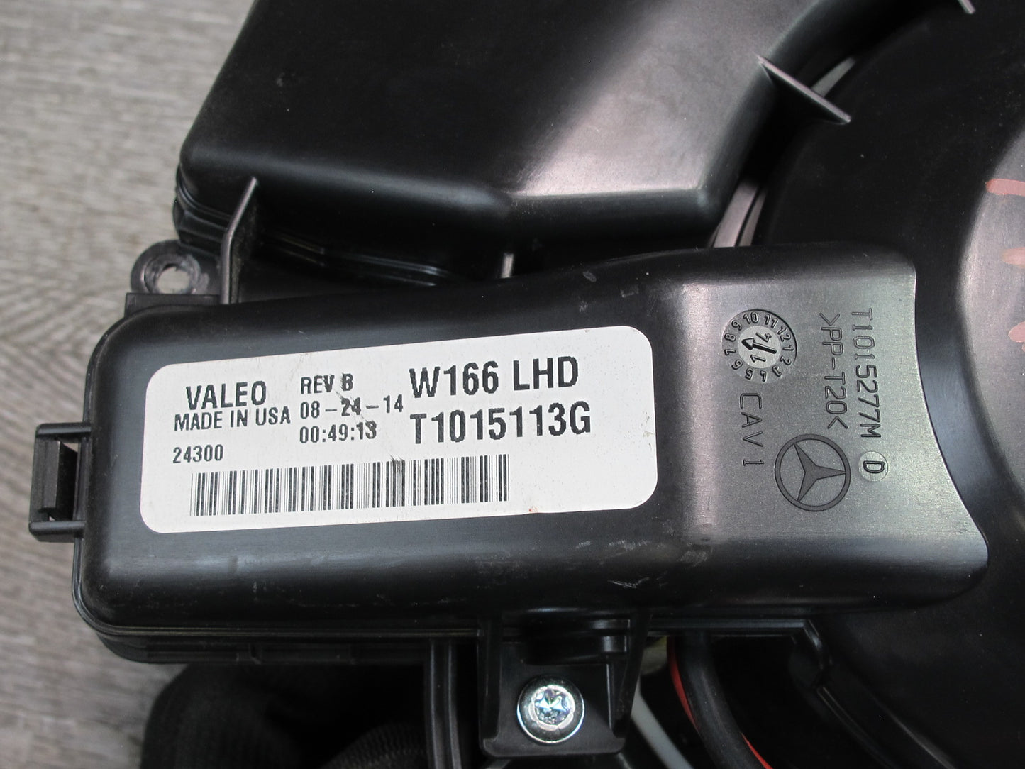 13-15 Mercedes W166 X166 A/C Heater Blower Motor Fan w Resistor OEM