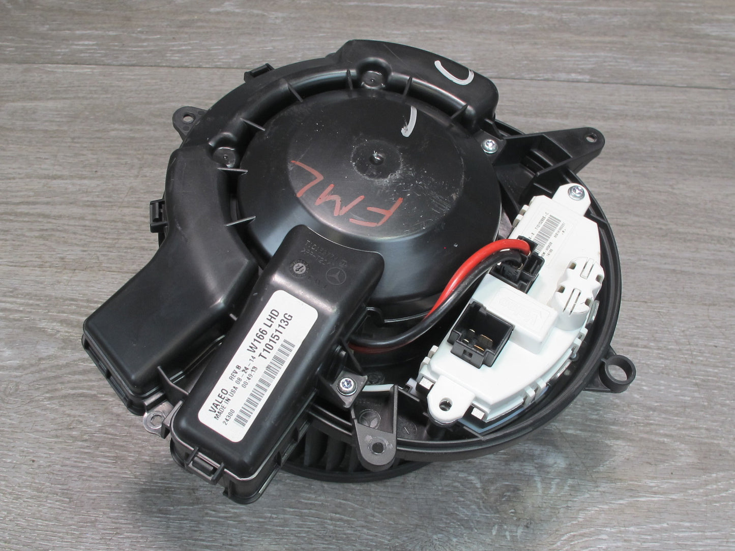 13-15 Mercedes W166 X166 A/C Heater Blower Motor Fan w Resistor OEM
