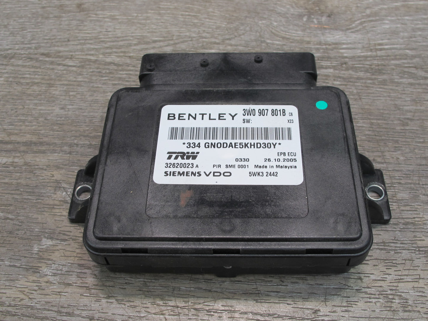 2006 Bentley Flying Spur Electronic Parking Brake Control Module Unit
