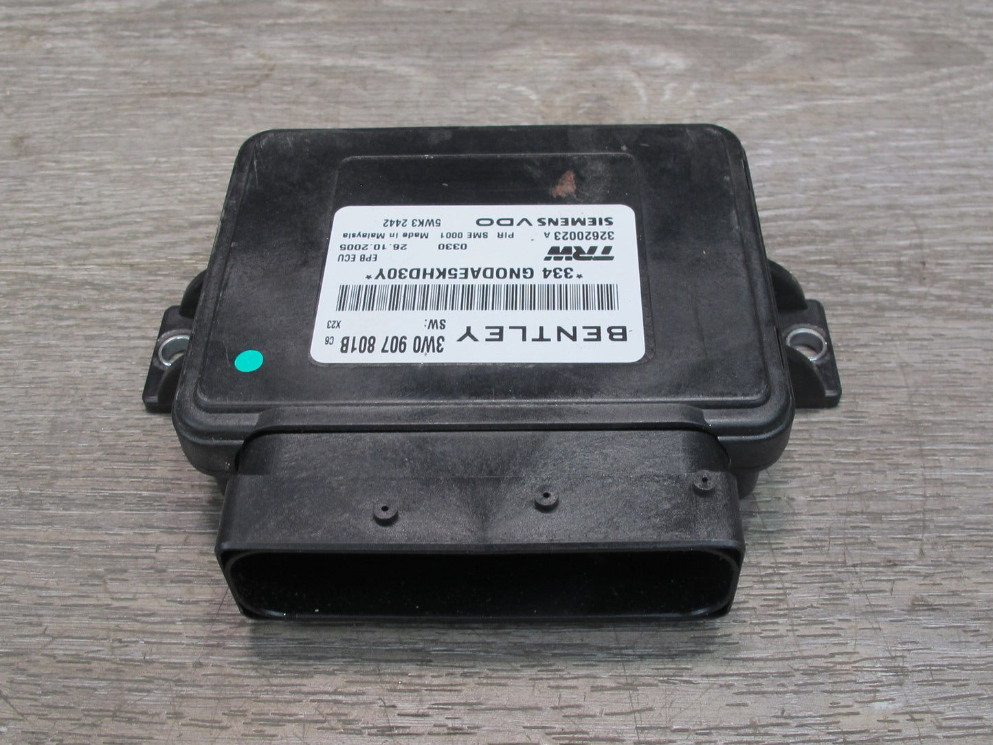 2006 Bentley Flying Spur Electronic Parking Brake Control Module Unit