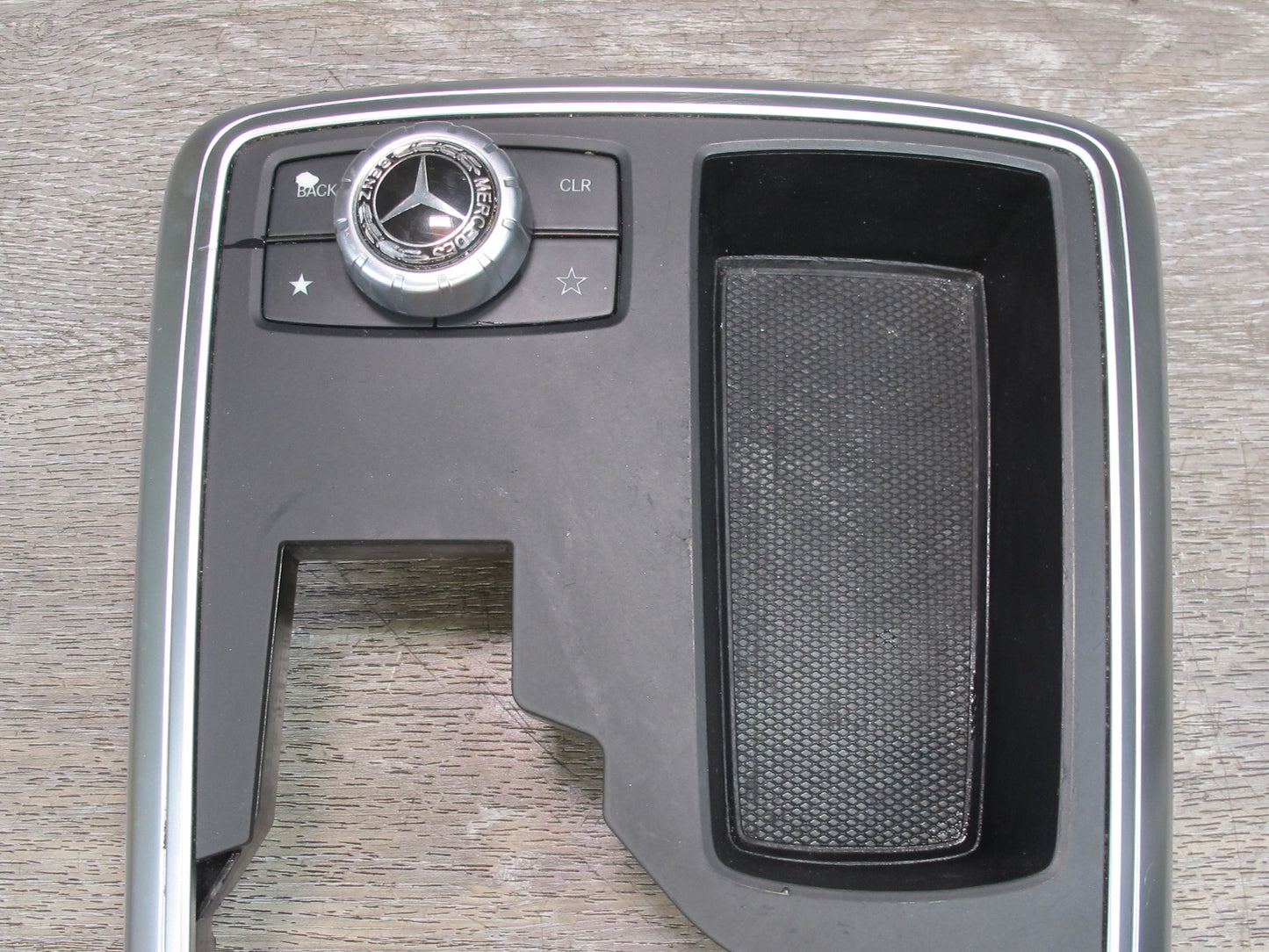 13-15 Mercedes W166 X166 Center Console Trim Bezel Panel w Media Switch OEM