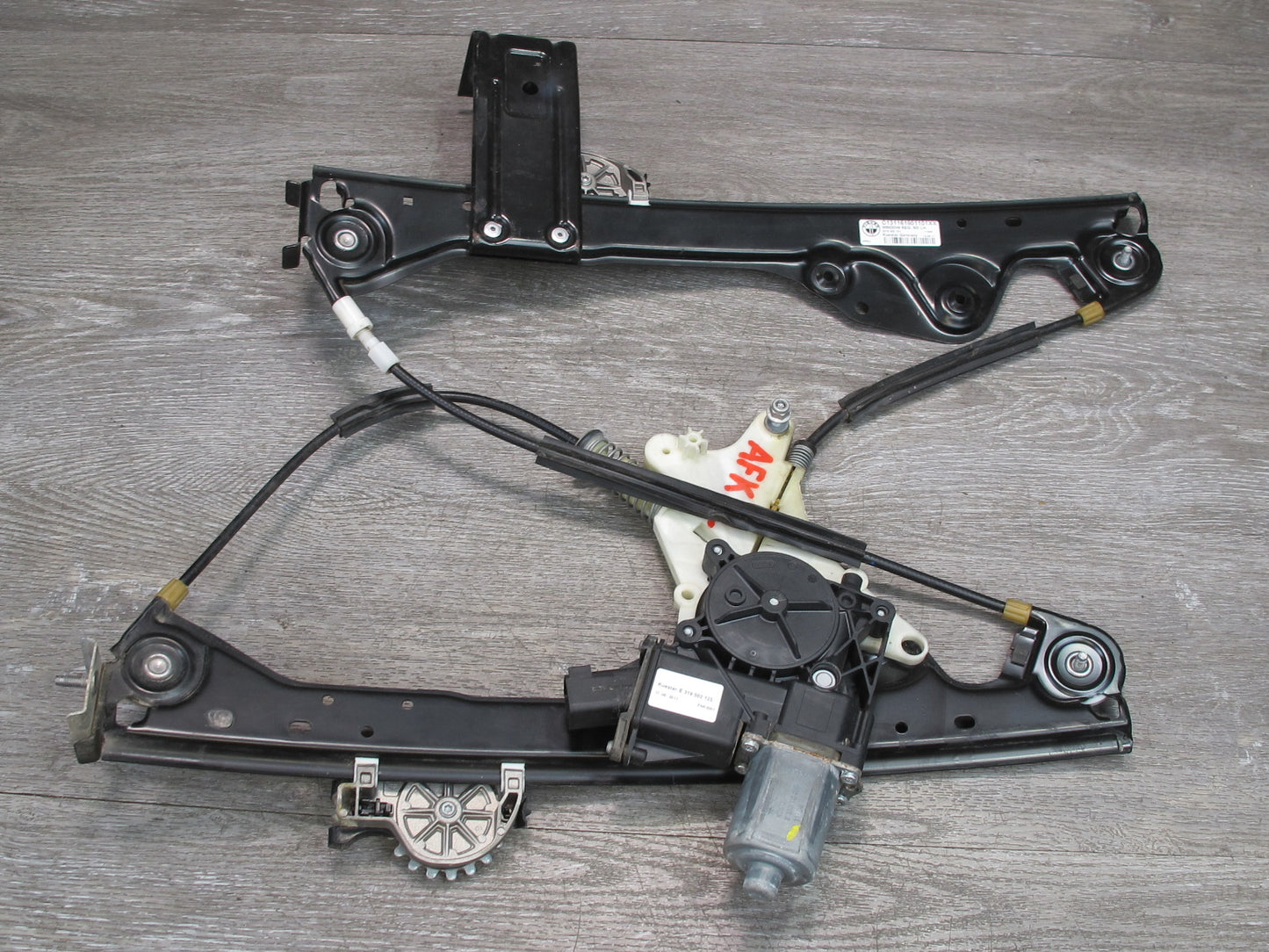 11-12 Fisker Karma Rear Left Door Glass Window Regulator w Motor OEM