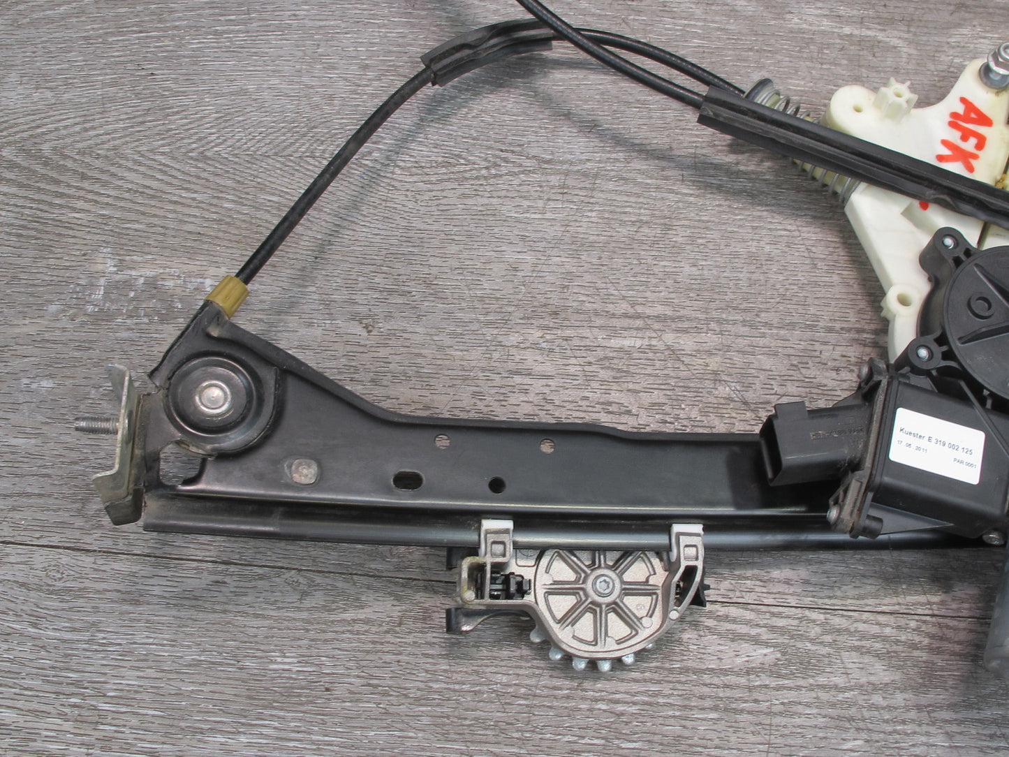 11-12 Fisker Karma Rear Left Door Glass Window Regulator w Motor OEM