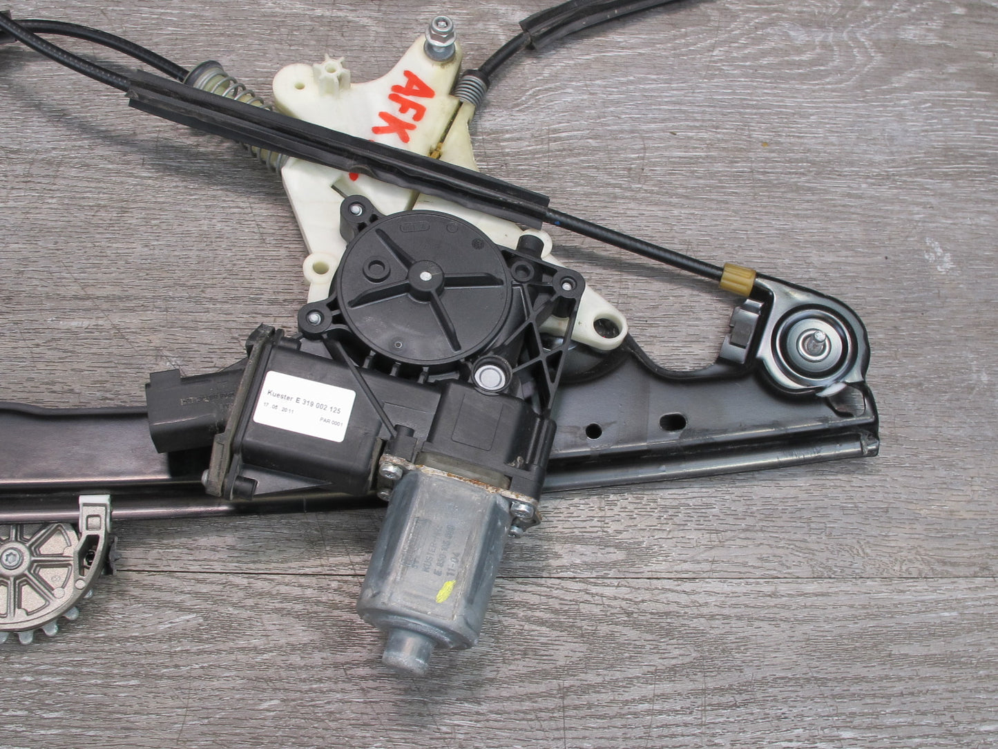 11-12 Fisker Karma Rear Left Door Glass Window Regulator w Motor OEM