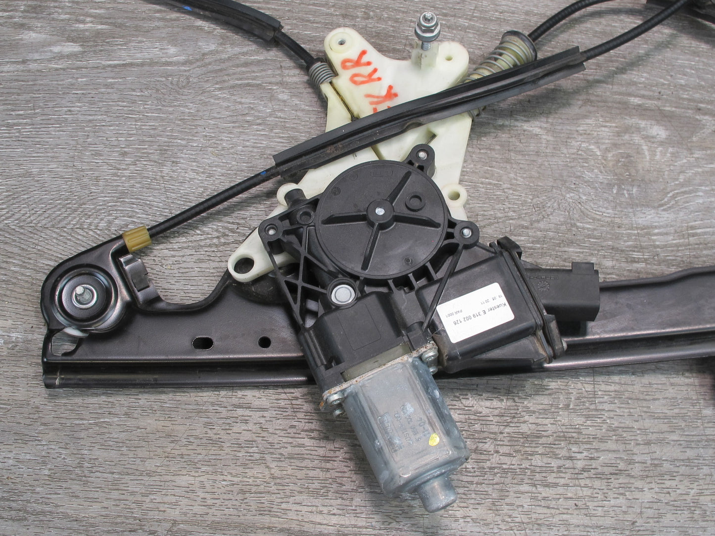 11-12 Fisker Karma Rear Right Door Glass Window Regulator w Motor OEM