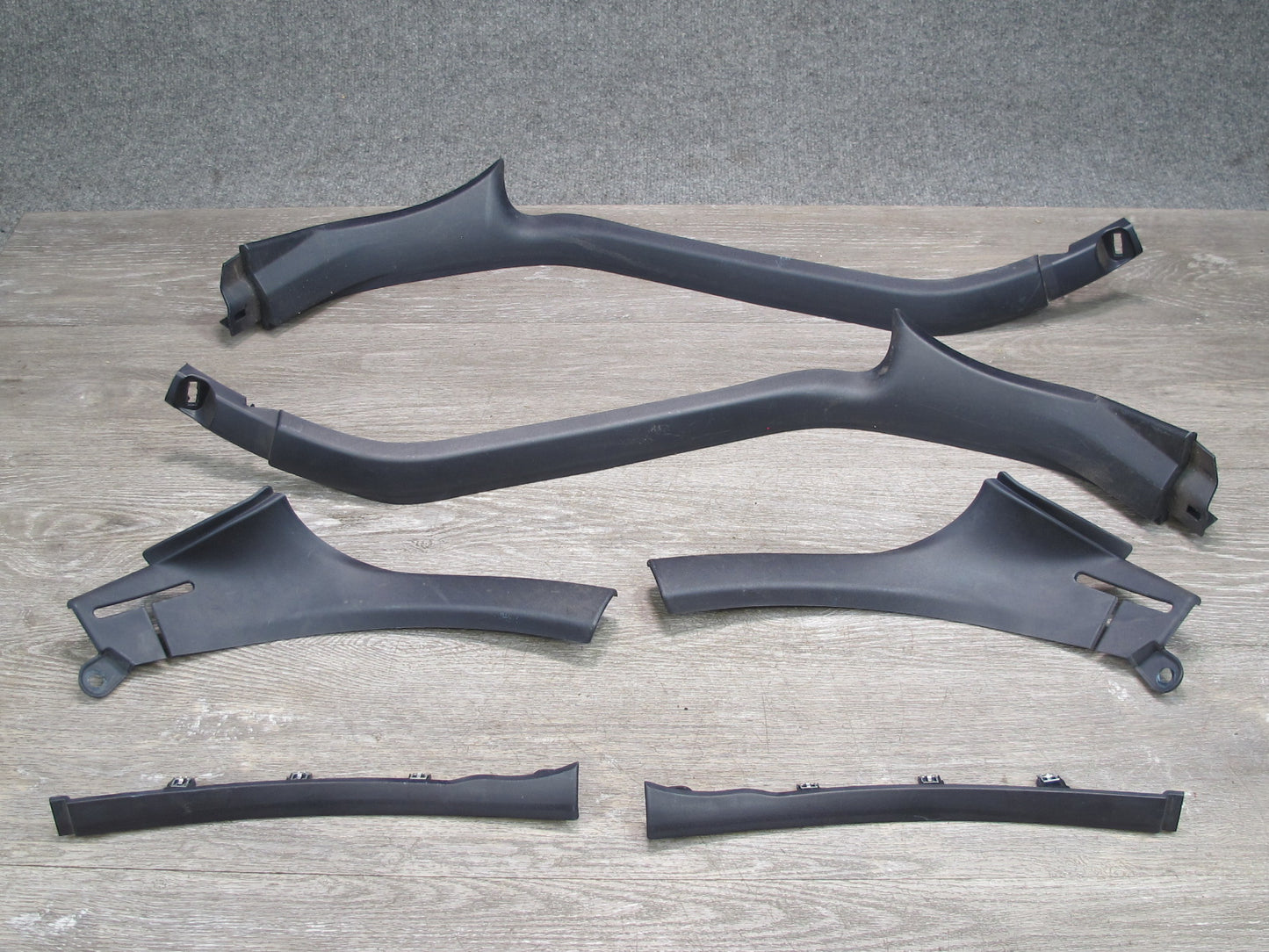 11-12 Fisker Karma Set of 6 Dash & Rear Quarter Upper & Lower Belt Trim OEM
