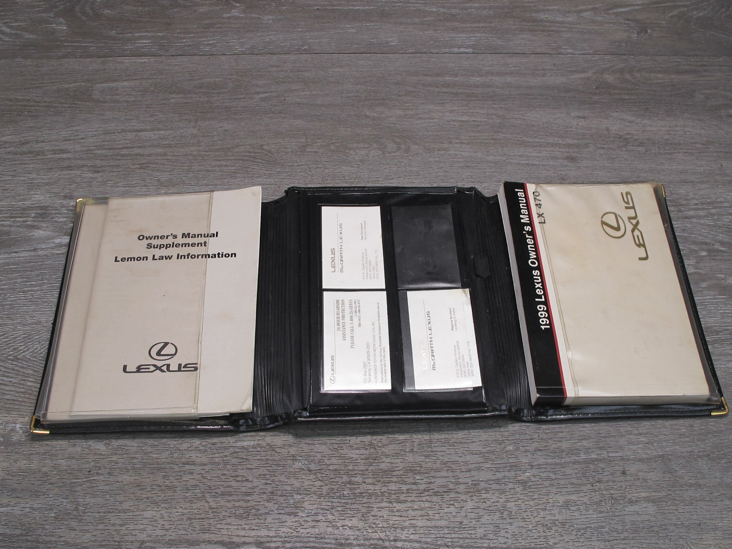 1999 Lexus J100 LX470 Owners Operator Book Manual Guide Set W/ Case Set