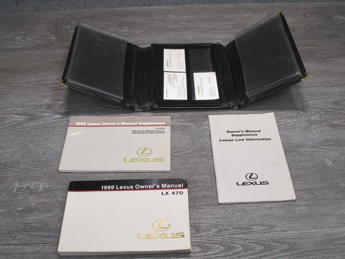 1999 Lexus J100 LX470 Owners Operator Book Manual Guide Set W/ Case Set