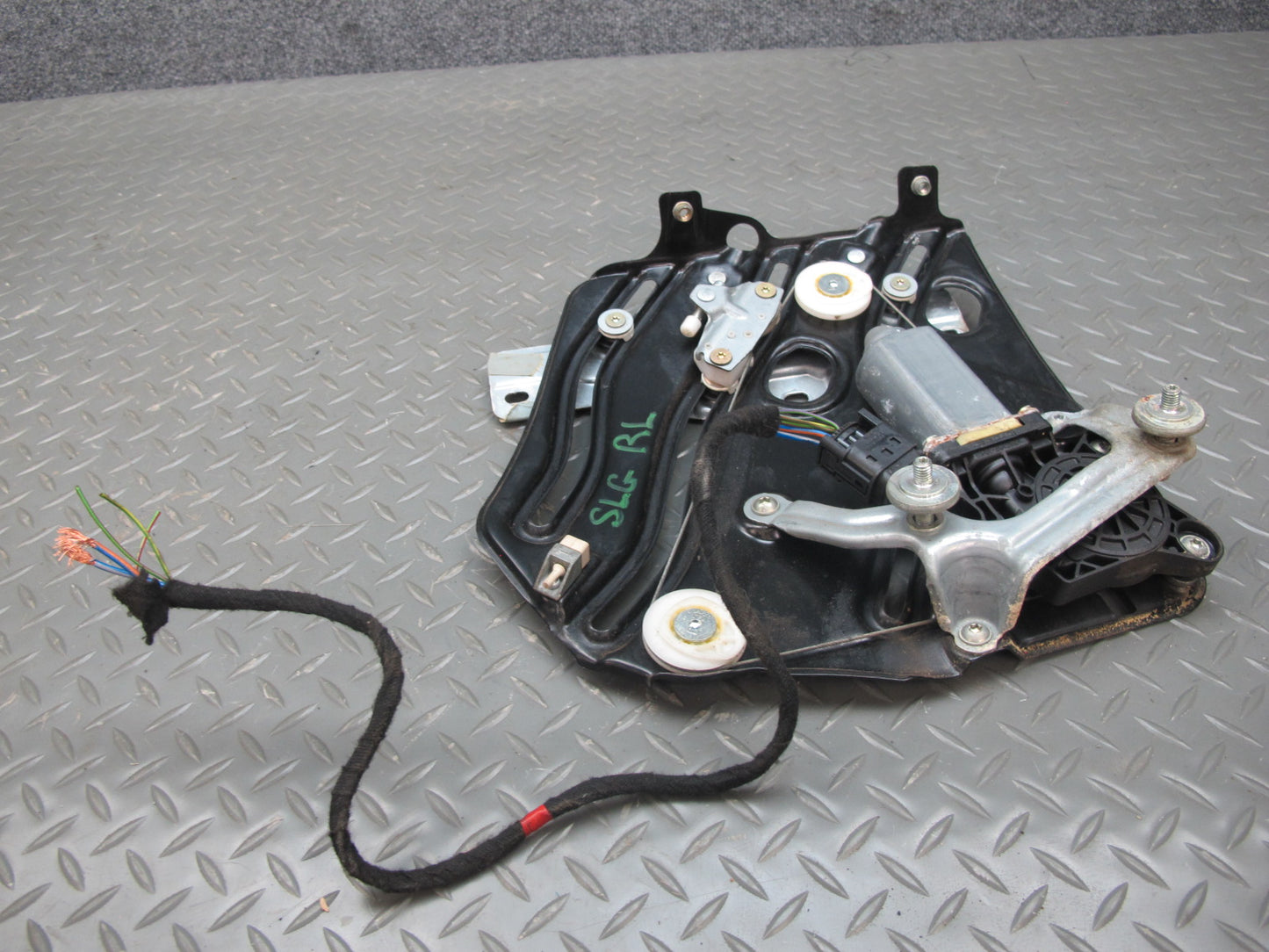 03-12 Mercedes R230 Sl-class Rear Left Window Regulator w Motor OEM