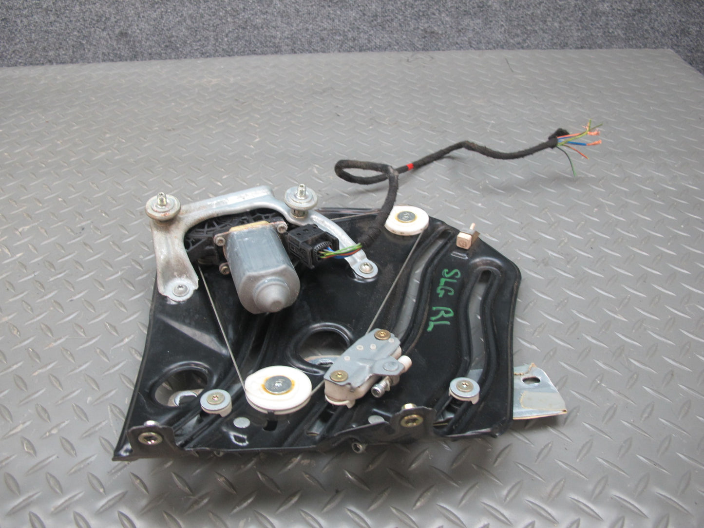 03-12 Mercedes R230 Sl-class Rear Left Window Regulator w Motor OEM