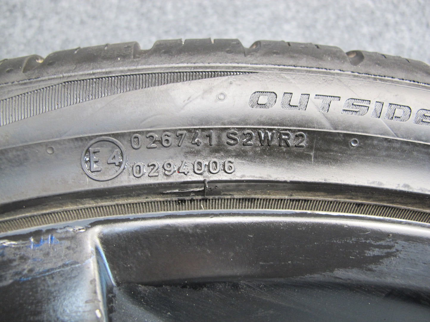 11-12 Fisker Karma Factory R22 22" Front Wheel Rim 22x8.5J ET42.6 Tire 265/35