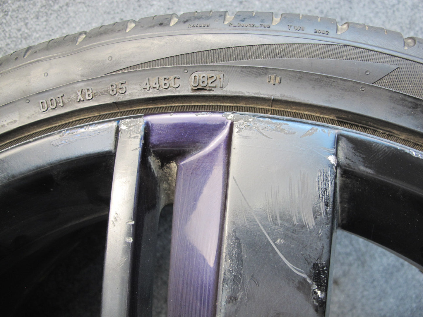 11-12 Fisker Karma Factory R22 22" Front Wheel Rim 22x8.5J ET42.6 Tire 265/35