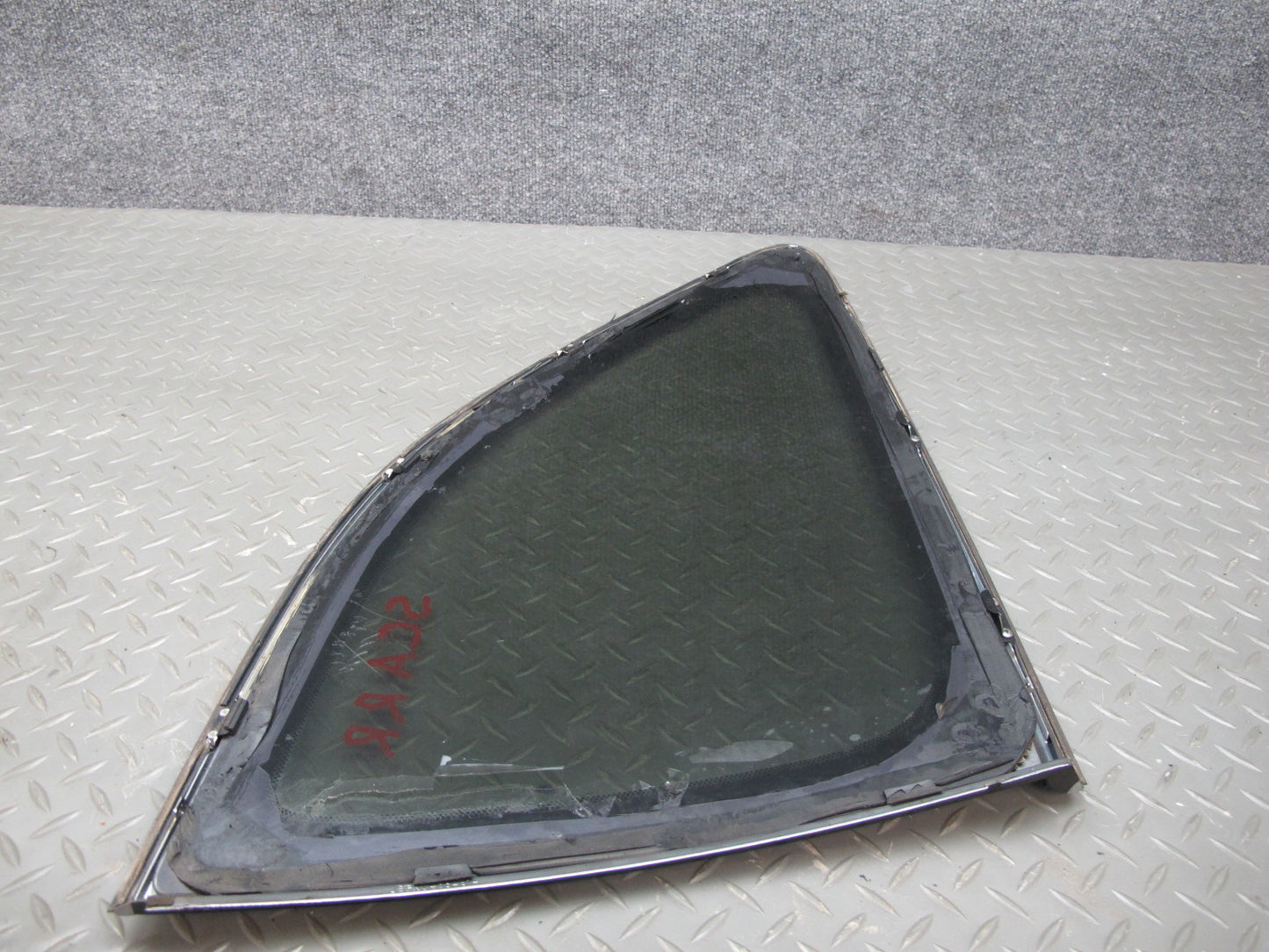 92-96 Lexus JZZ31L SC400 SC300 Rear Right Quarter Glass Window w Molding OEM