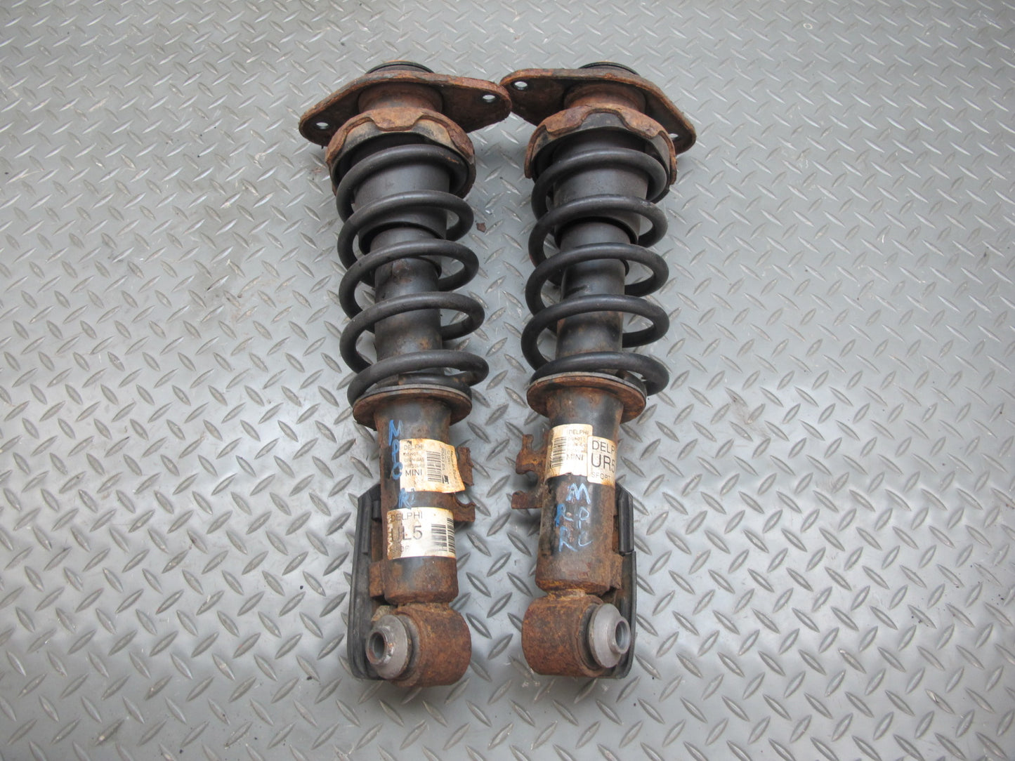 07-11 Mini Cooper S JCW R56 Set of 2 Rear Sport Strut Shock Absorber OEM