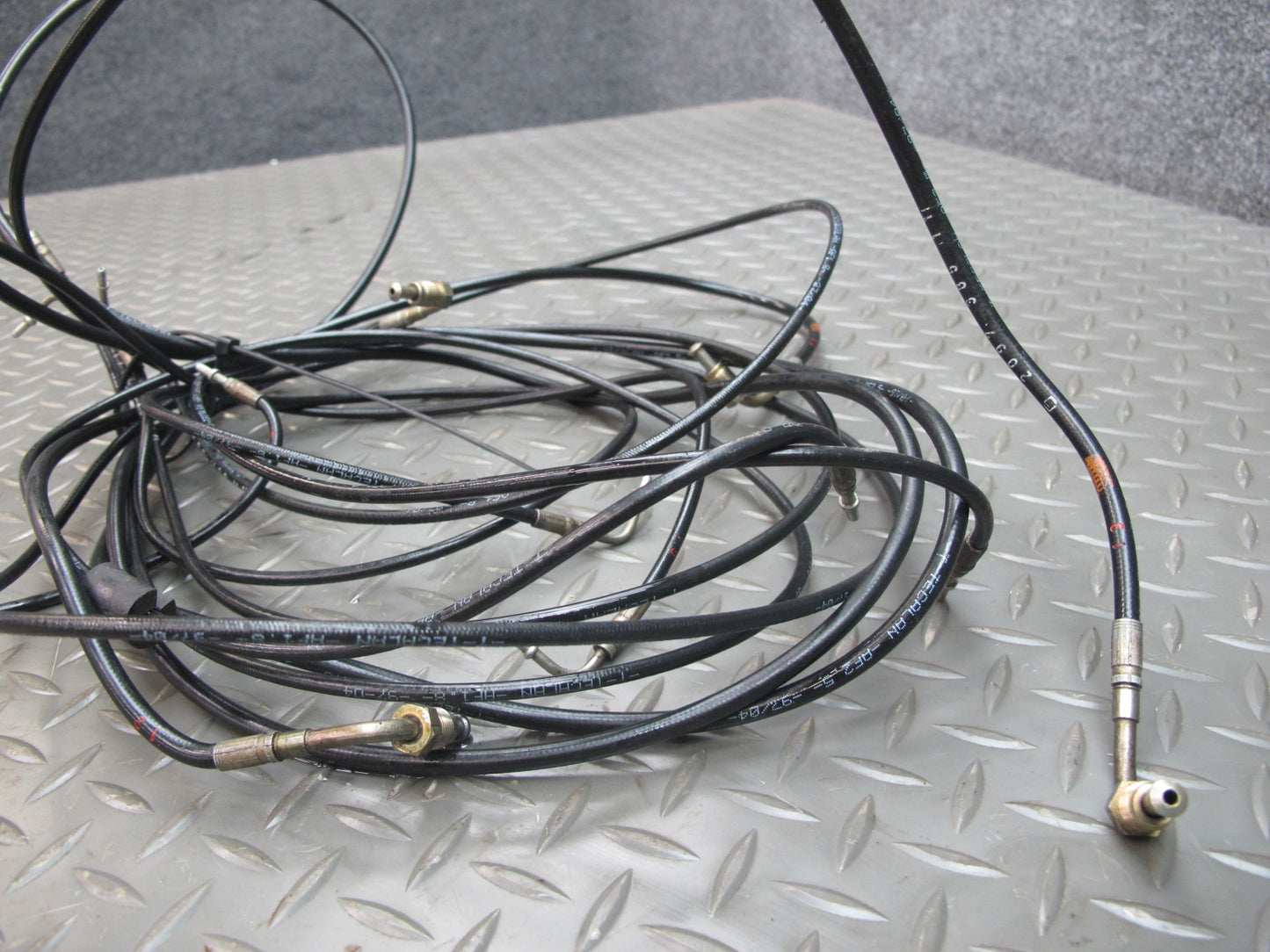 96-02 Mercedes R129 Sl-class Convertible TOP Roof Hydraulic Line Cable Set OEM