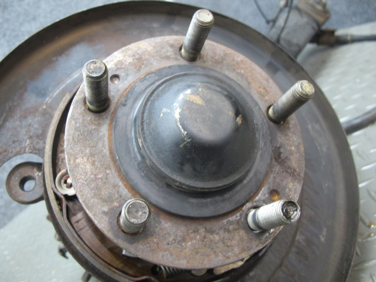 91-99 Mitsubishi 3000GT FWD NA Rear Left Knuckle Wheel Hub Trailing Arm OEM