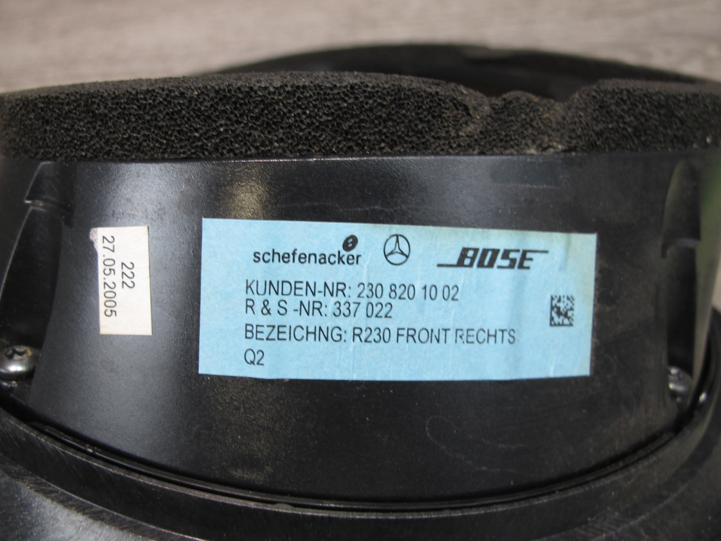 03-08 Mercedes R230 Sl-class Set of 5 Bose Speaker Subwoofer Set OEM