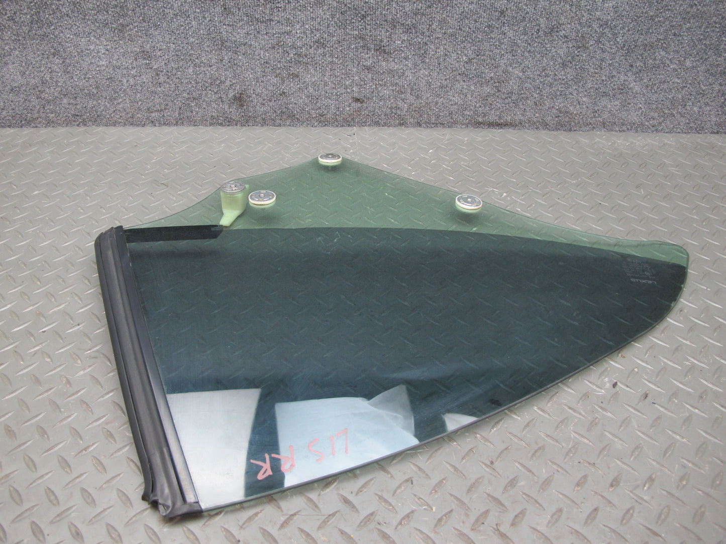 10-15 Lexus IS350 IS250 Convertible Rear Right Side Quarter Window Glass OEM