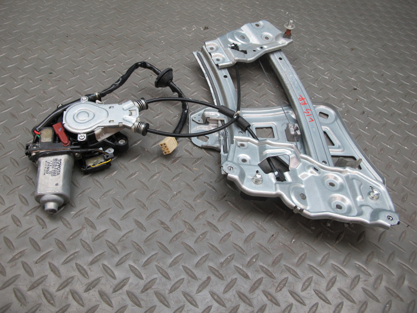 10-15 Lexus IS350 IS250 Convertible Rear Right Window Regulator w Motor OEM