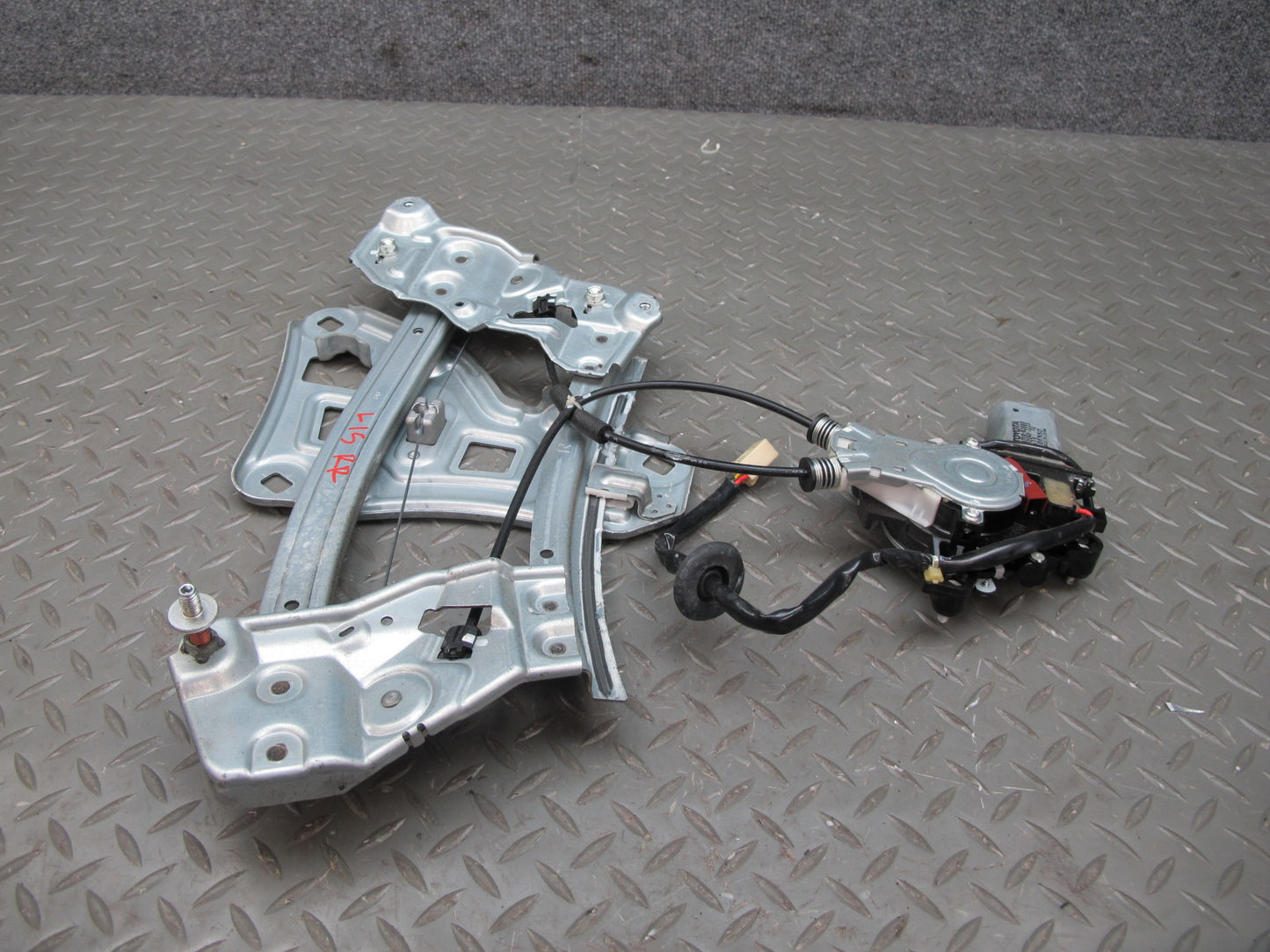 10-15 Lexus IS350 IS250 Convertible Rear Right Window Regulator w Motor OEM