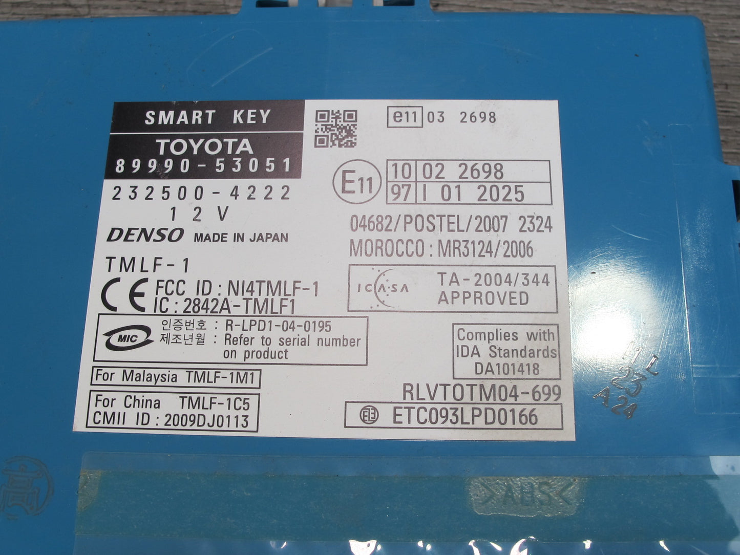 10-11 Lexus IS350 IS250 Convertible Anti Theft Smart KEY Control Module OEM