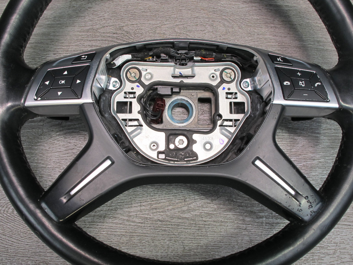 12-16 Mercedes W166 X166 GL Ml-class Leather Steering w Controls & Paddles OEM