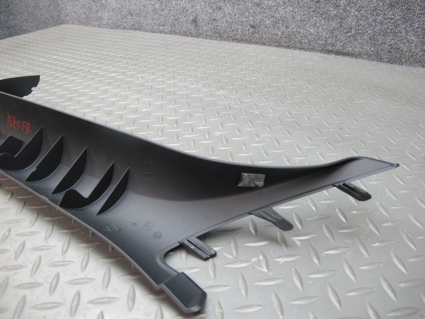 09-16 BMW E89 Z4 Set of 3 Front Headliner A Pillar Trim Cover Panel Black OEM