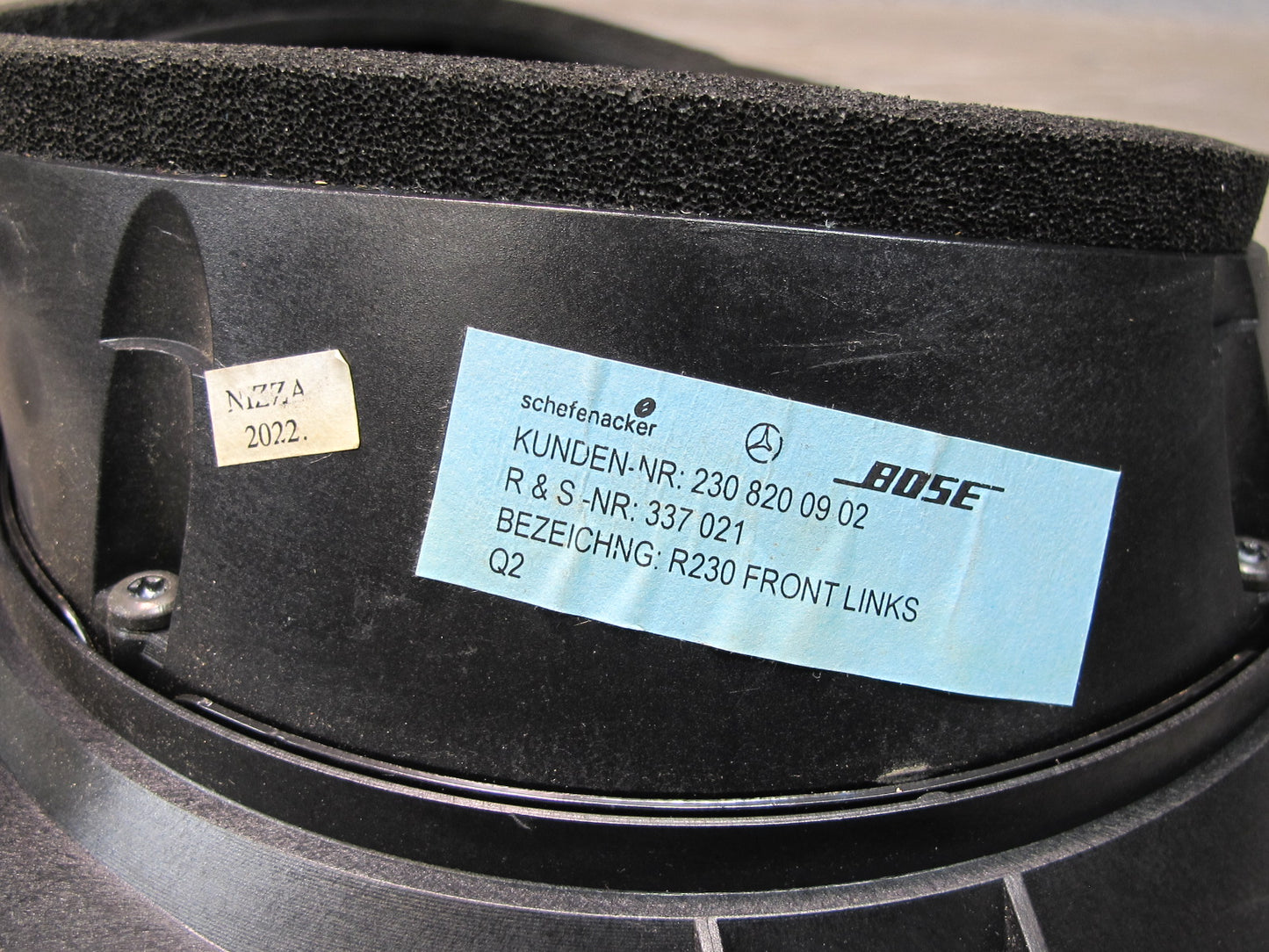 03-08 Mercedes R230 Sl-class Set of 2 Left & Right Door Bose Speaker OEM