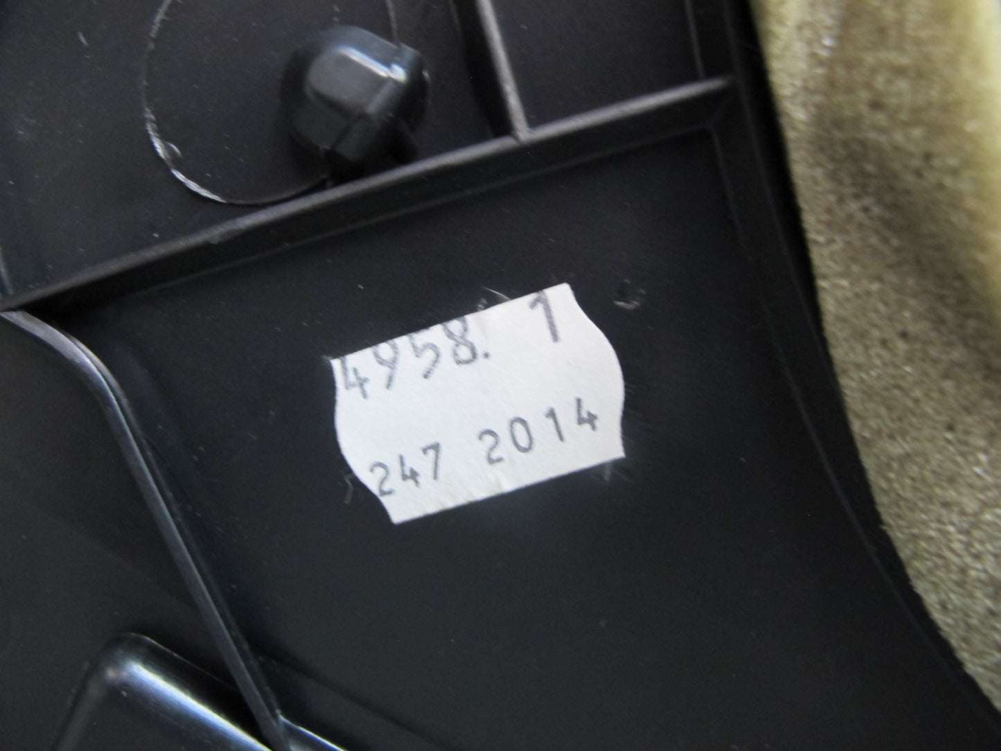 09-15 BMW E89 Z4 Rear Bulkhead Bulk Head Trim Panel Black OEM
