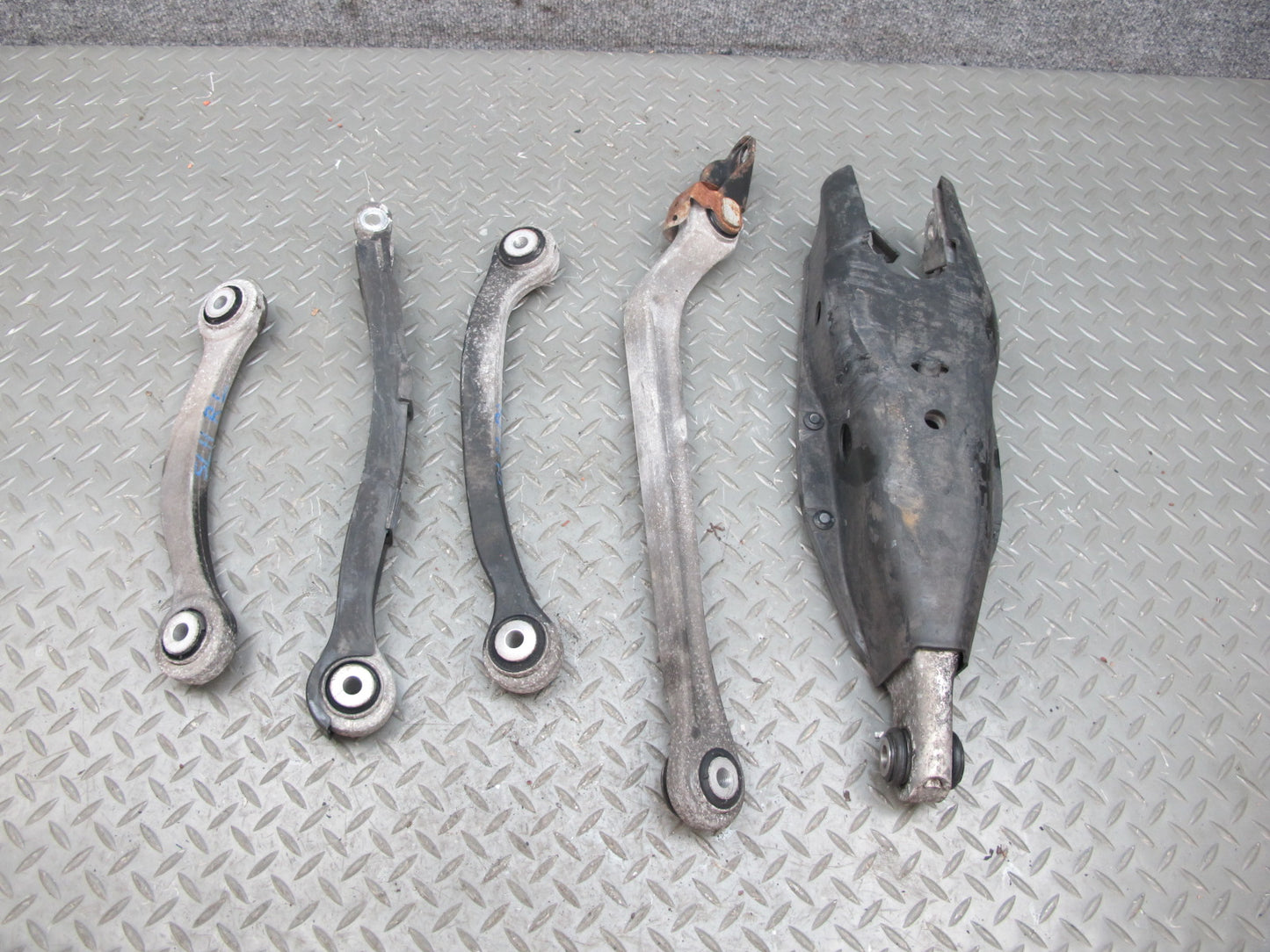 03-08 Mercedes R230 Sl-class Set of 5 Rear Left Upper & Lower Control Arm OEM