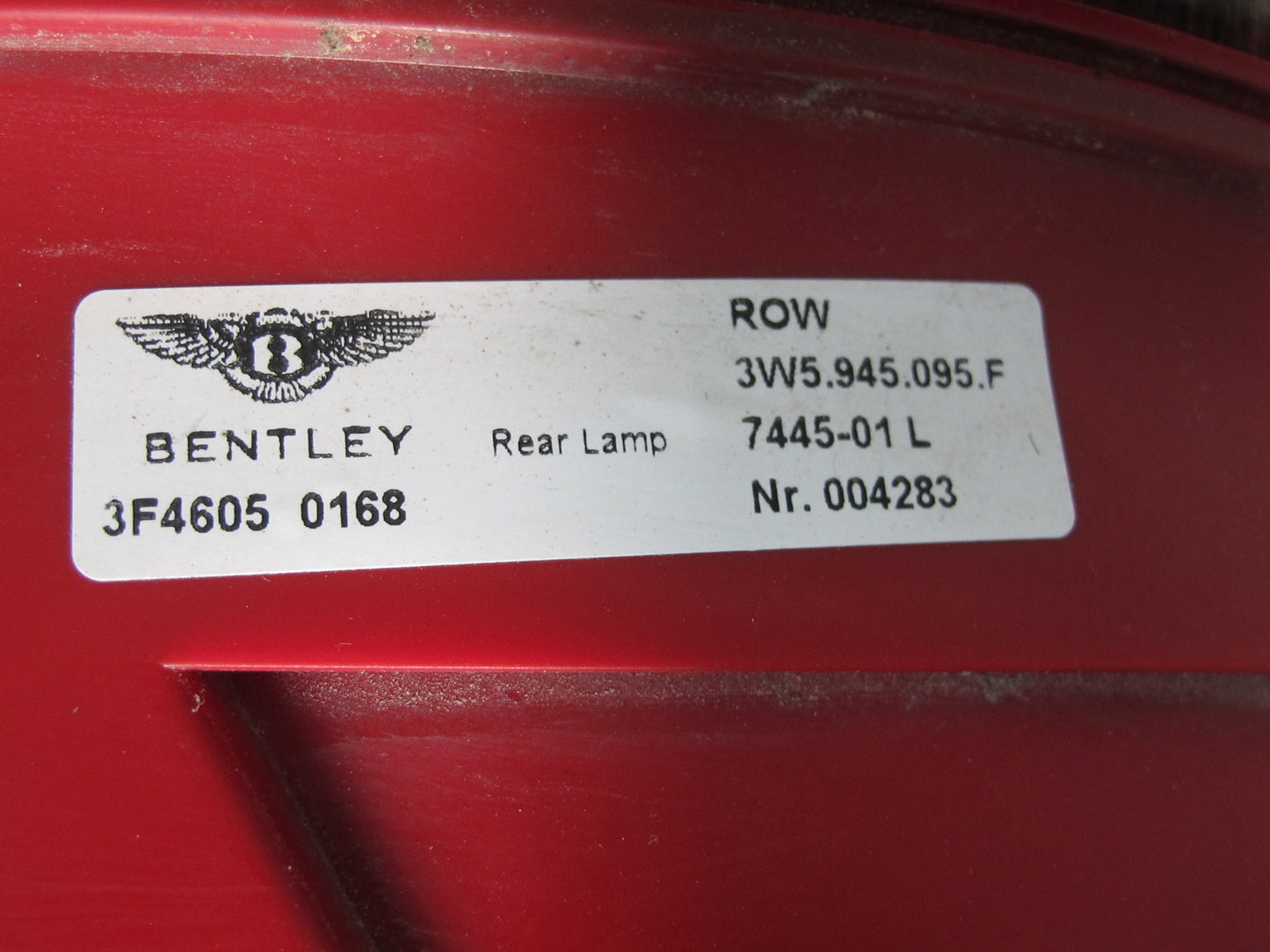 2006-2012 Bentley Flying Spur Rear Right & Left Side Tail Light Lamp Set