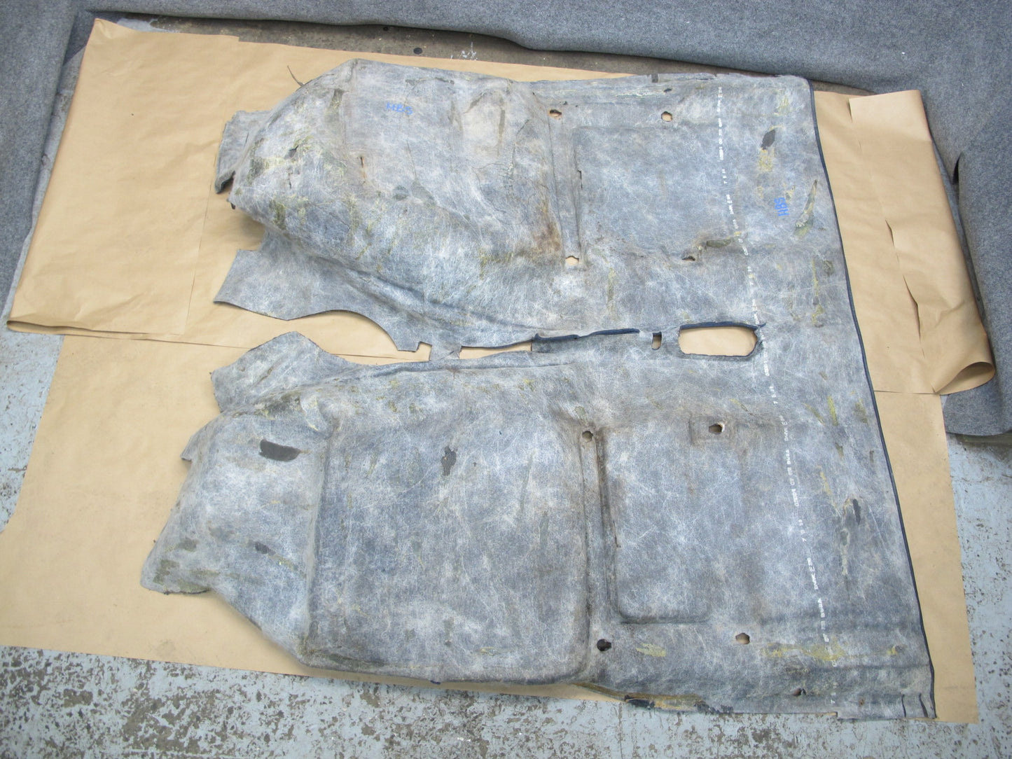 86-87 BMW E24 635CSI Interior Floor Carpet Liner Cover OEM