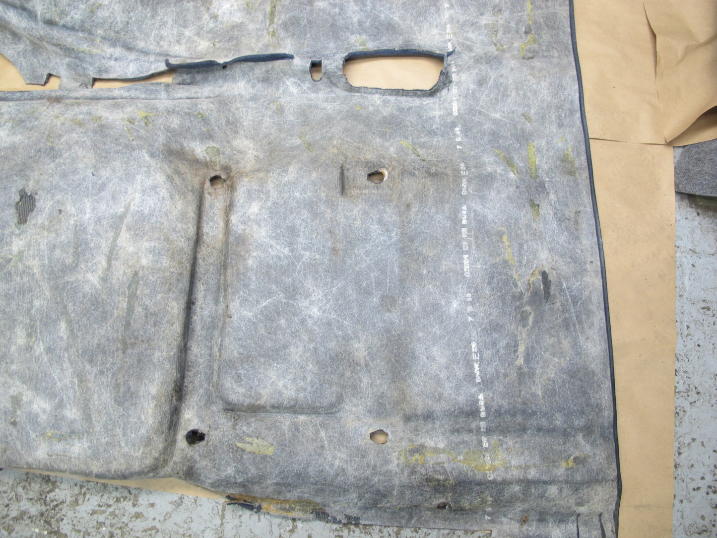 86-87 BMW E24 635CSI Interior Floor Carpet Liner Cover OEM
