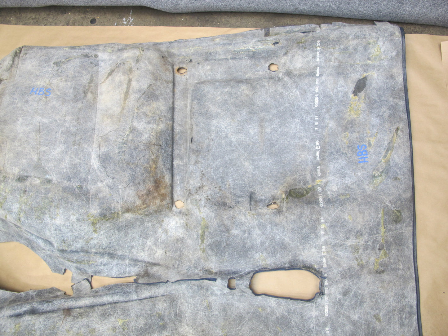86-87 BMW E24 635CSI Interior Floor Carpet Liner Cover OEM