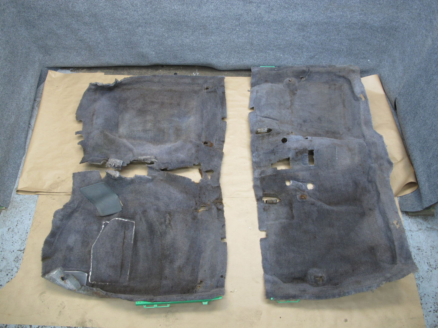 84-85 Toyota Supra MA67 Front & Rear Floor Carpet Liner Cover Set OEM