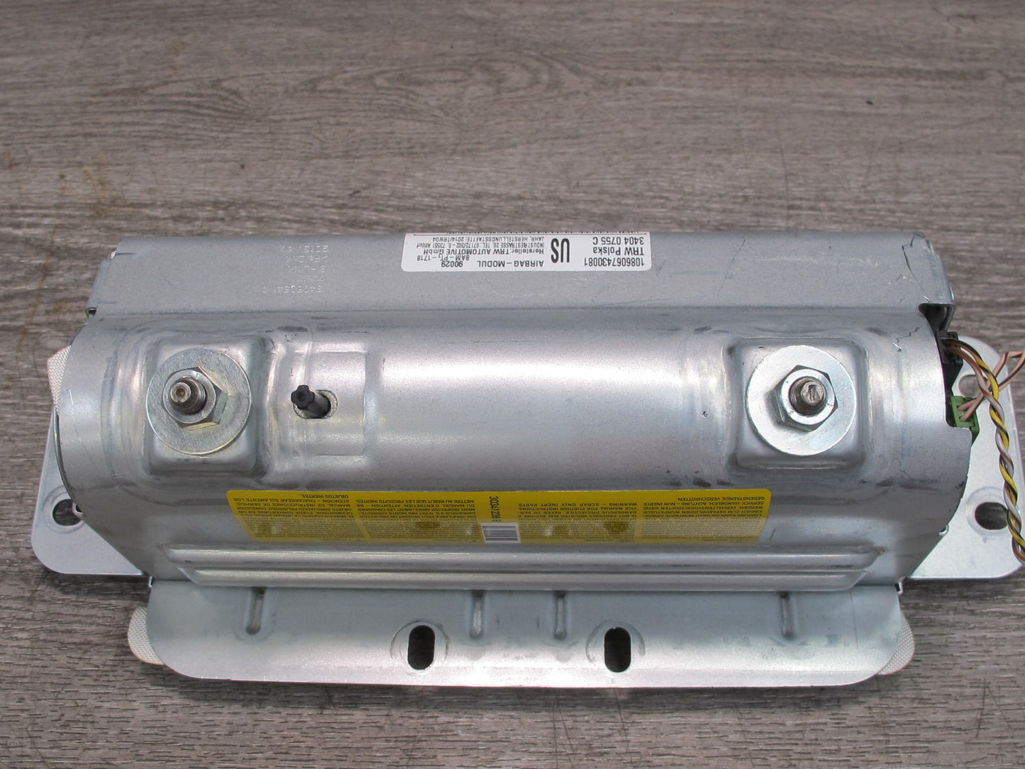 09-16 BMW Z4 E89 ROADSTER FRONT RIGHT PASSENGER SIDE DASH SRS AIRBAG OEM