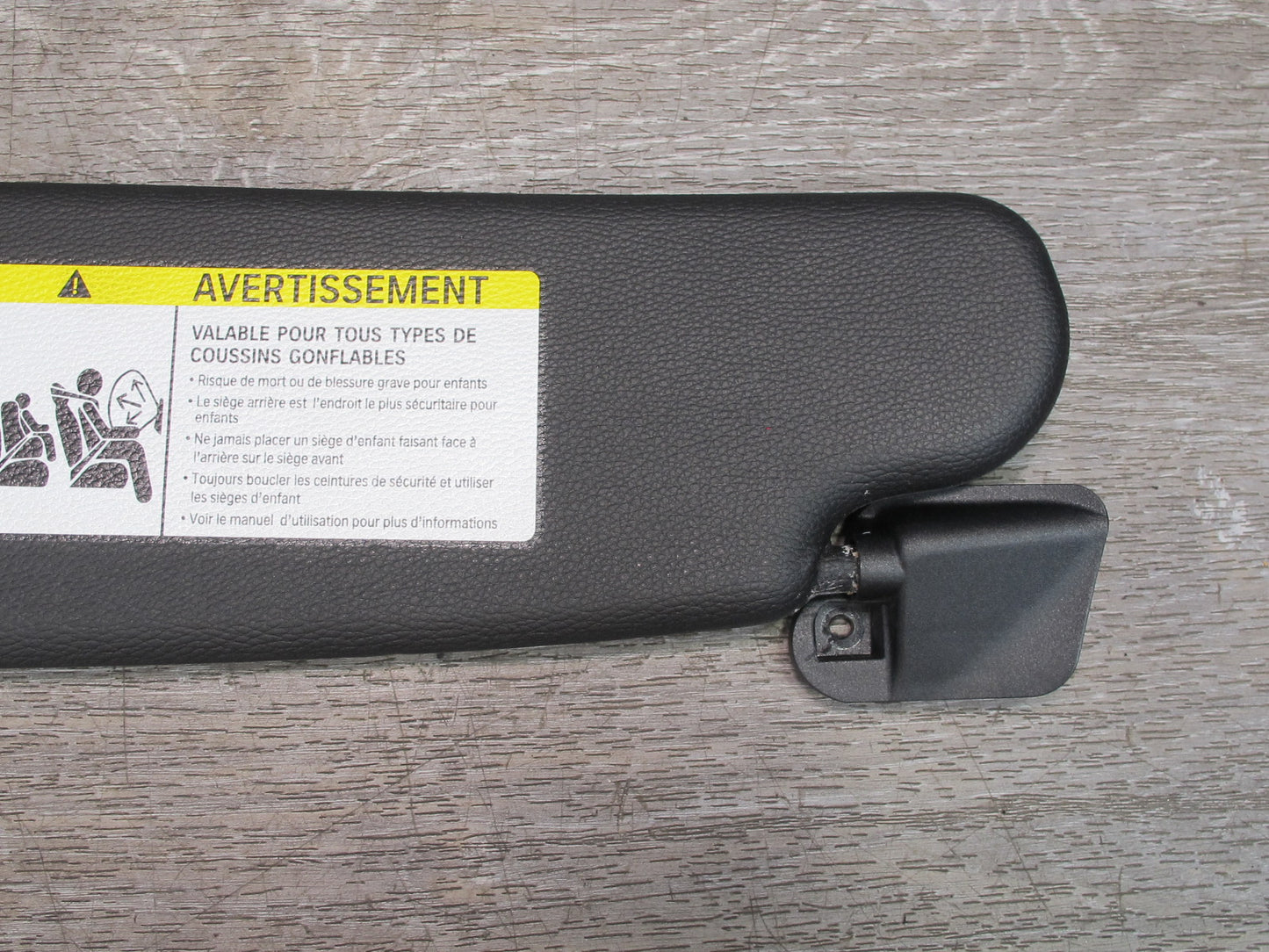 09-16 BMW E89 Z4 Set of 2 Front Left & Right Sun Visor Black OEM