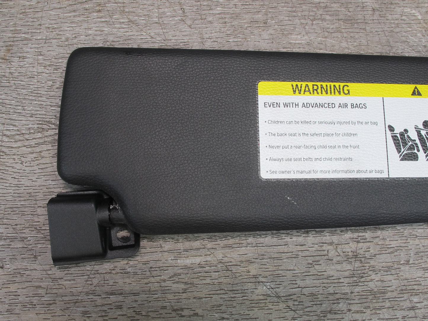 09-16 BMW E89 Z4 Set of 2 Front Left & Right Sun Visor Black OEM