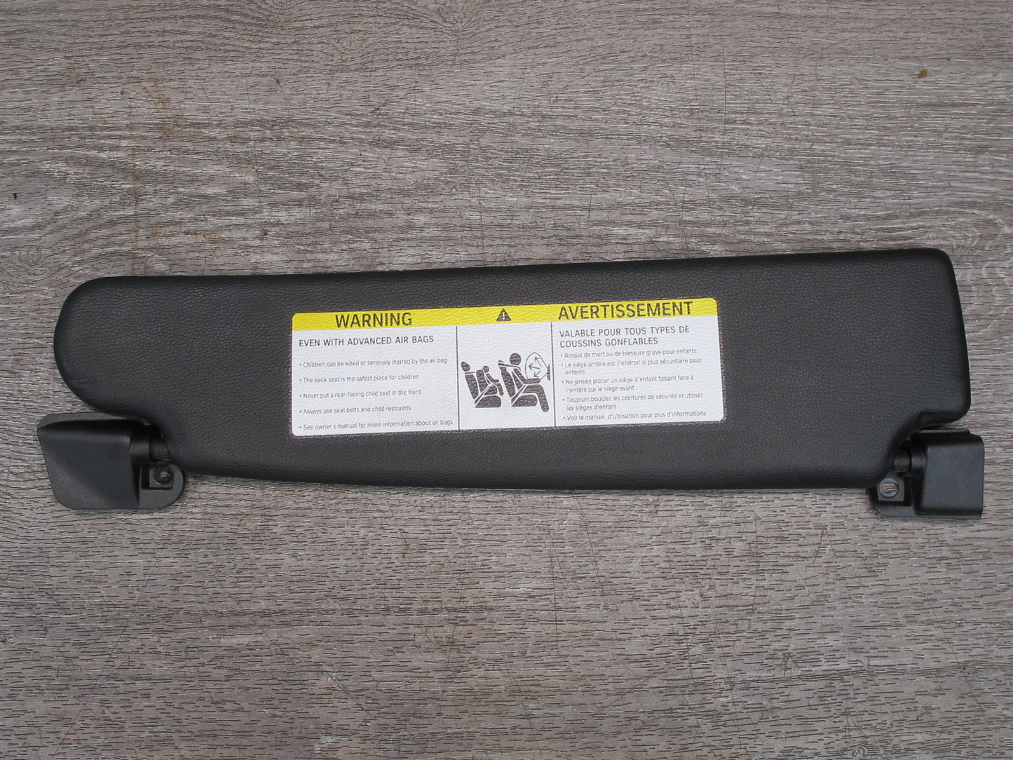 09-16 BMW E89 Z4 Set of 2 Front Left & Right Sun Visor Black OEM