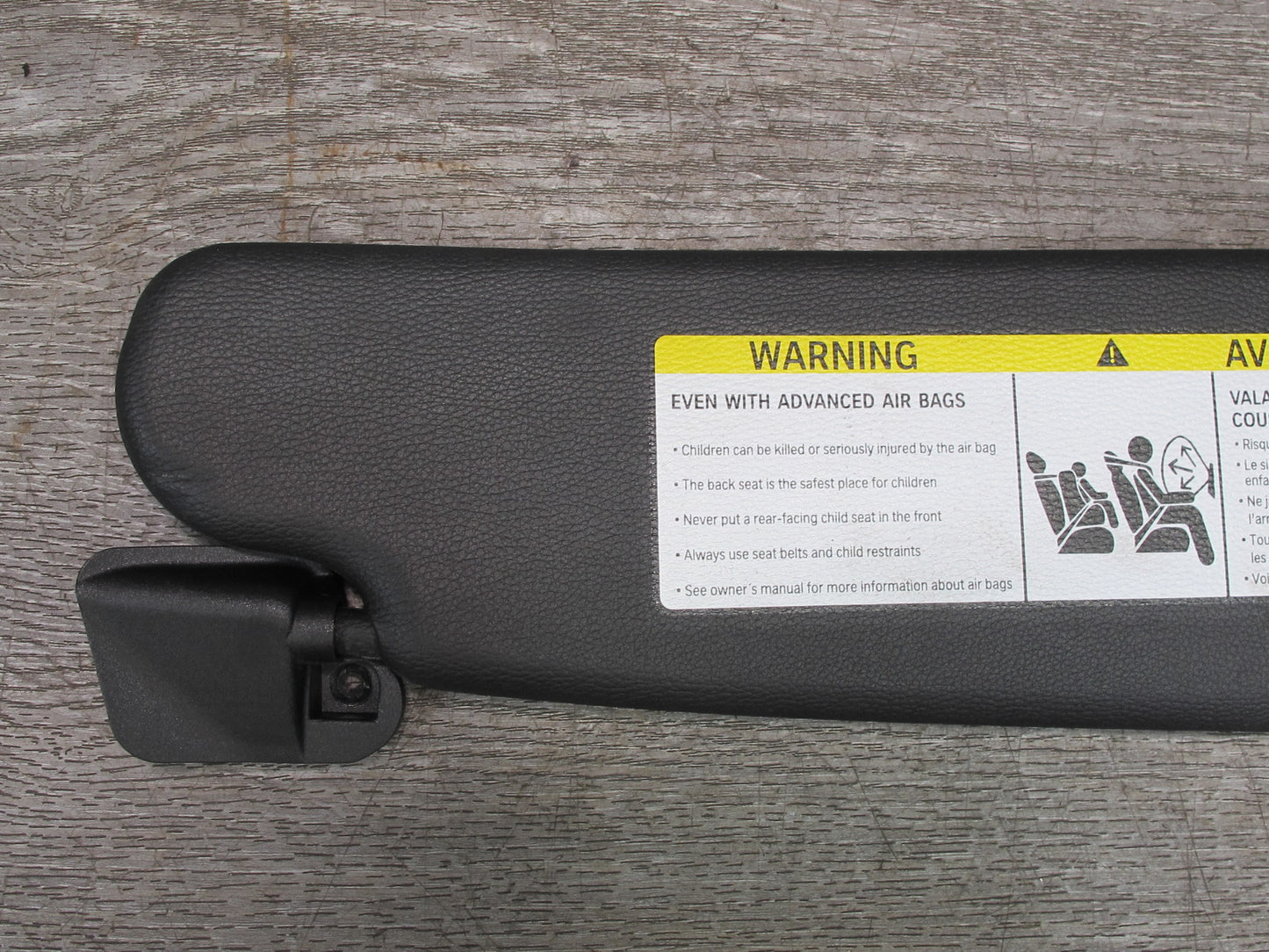 09-16 BMW E89 Z4 Set of 2 Front Left & Right Sun Visor Black OEM