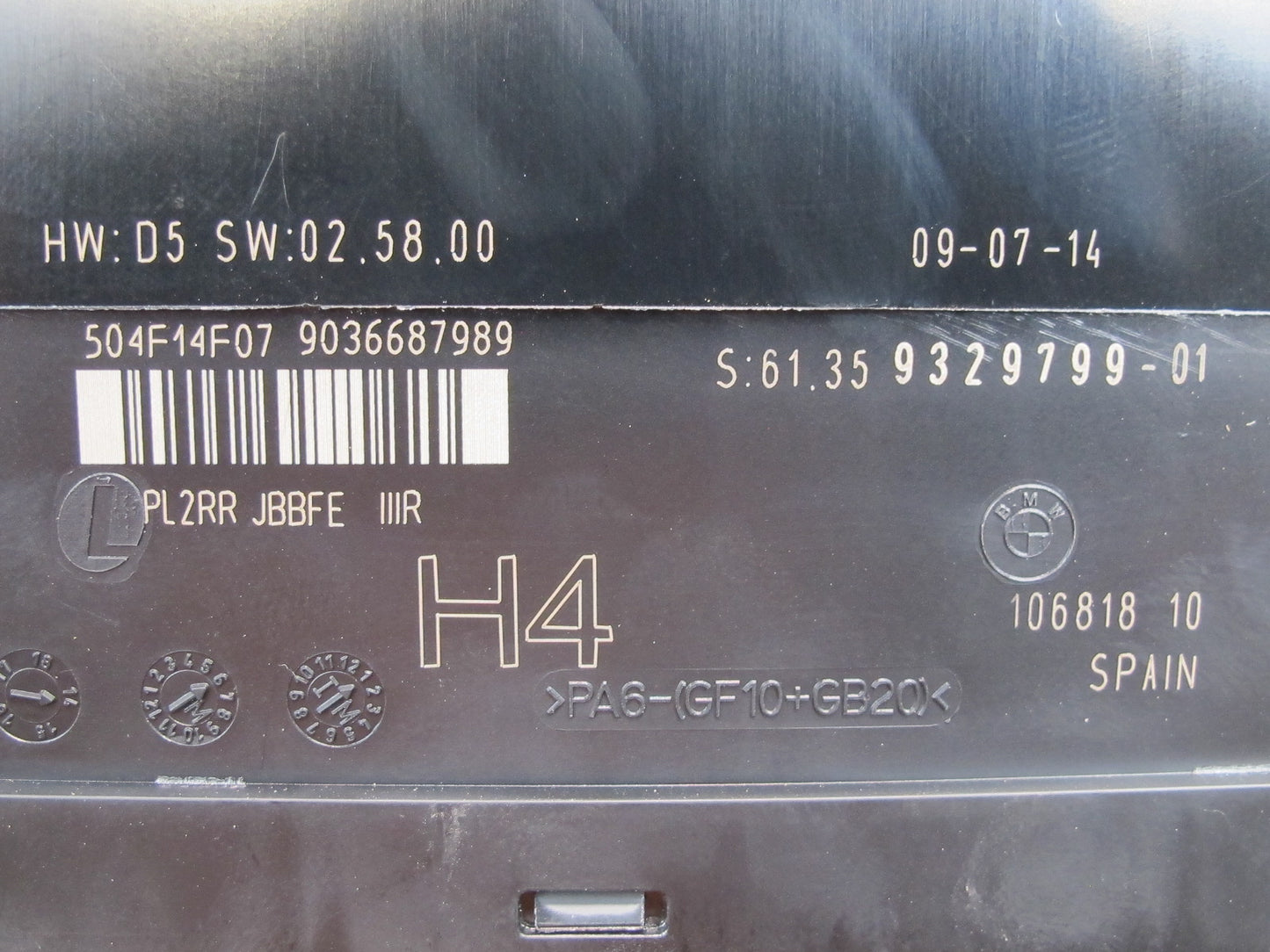 2015 BMW E89 Z4 N20 28i BCM Body Control Module 9329799 OEM
