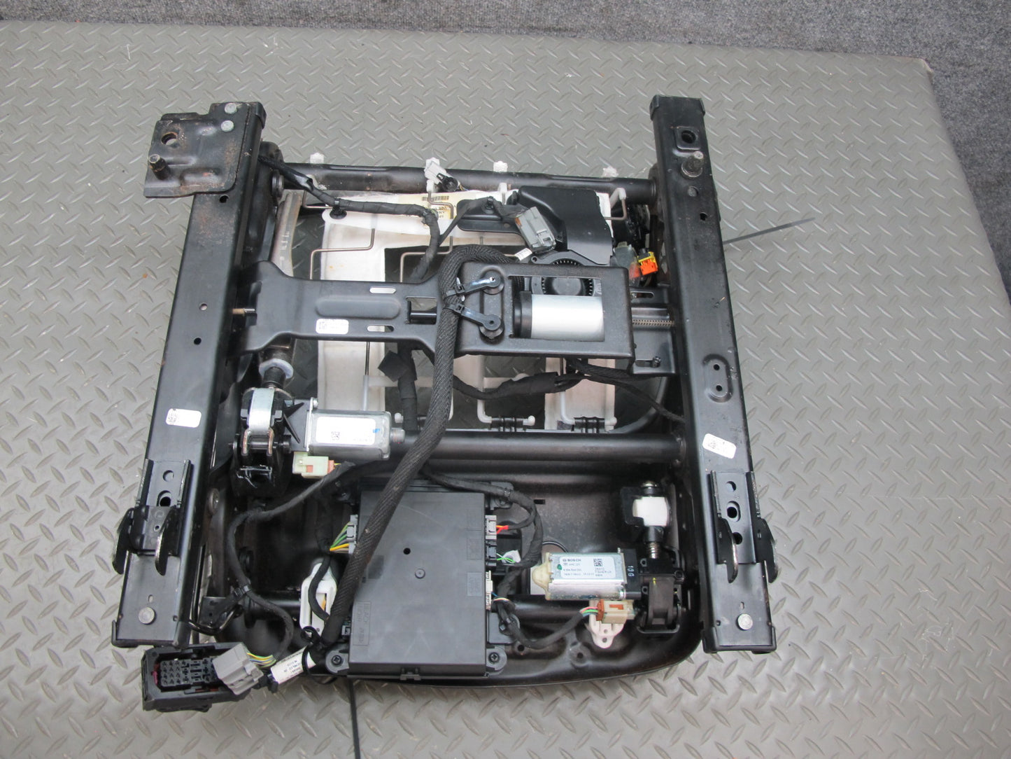 16-23 Chevrolet Camaro Front Left Seat Lower Frame Track Rail w Motors OEM