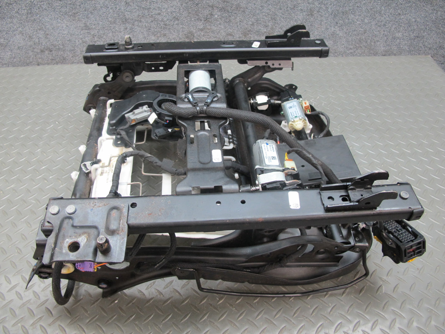 16-23 Chevrolet Camaro Front Left Seat Lower Frame Track Rail w Motors OEM