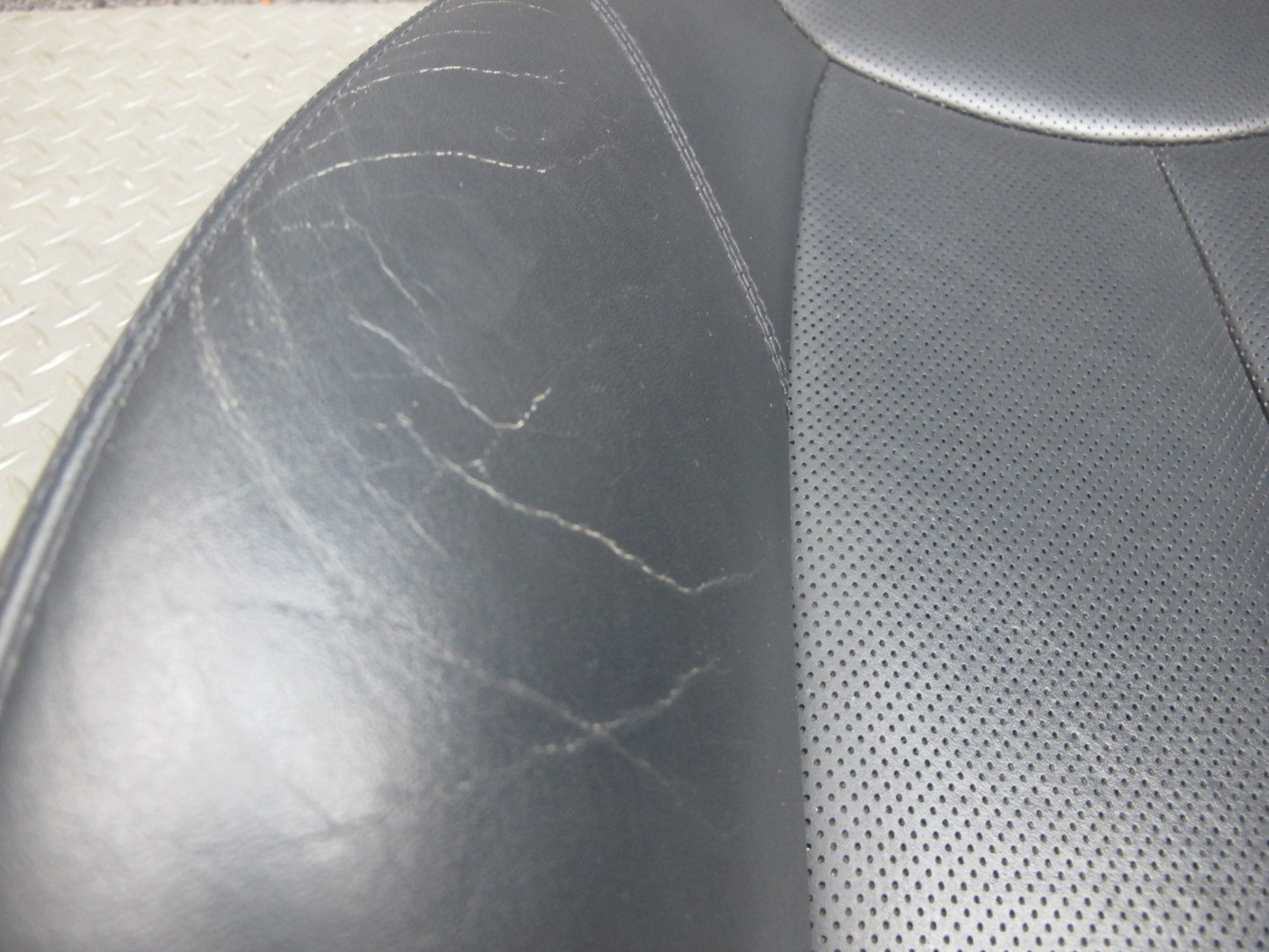 03-08 Mercedes R230 Front Left Seat Leather Upper Backrest Cushion OEM