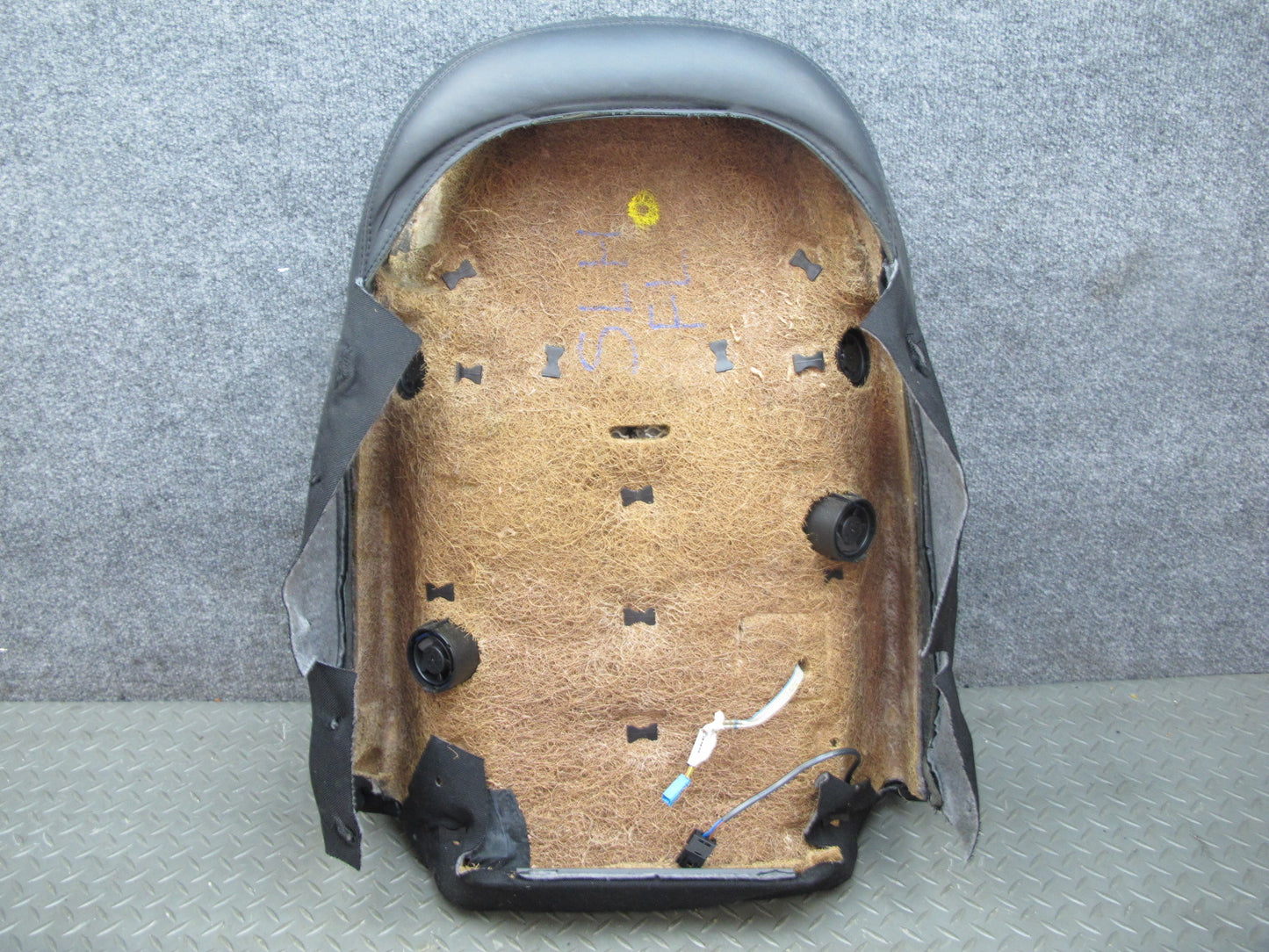 03-08 Mercedes R230 Front Left Seat Leather Upper Backrest Cushion OEM