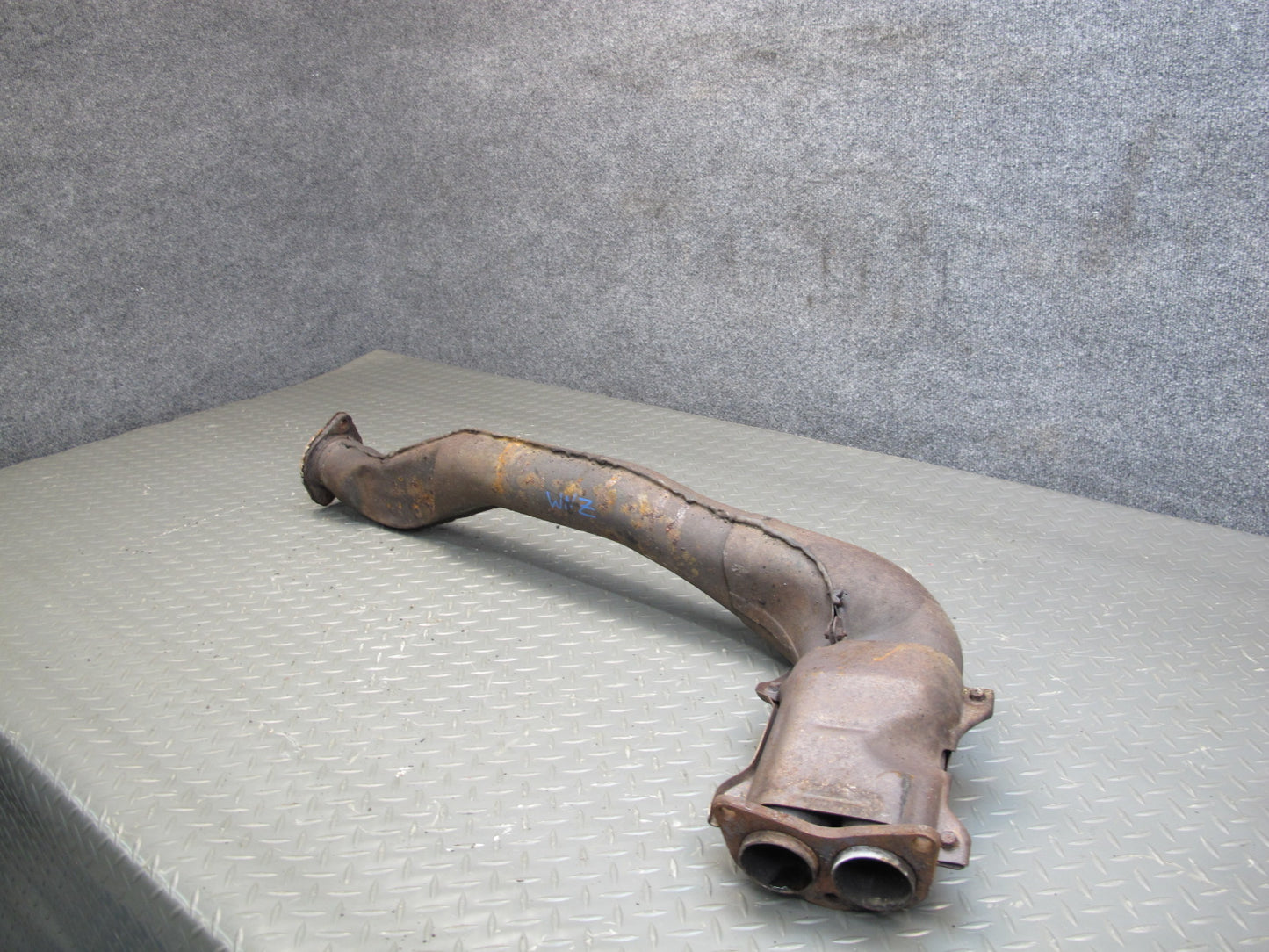 1985 Nissan 300ZX Z31 VG30E NON Turbo A/T Front Exhaust Pipe w Shield OEM