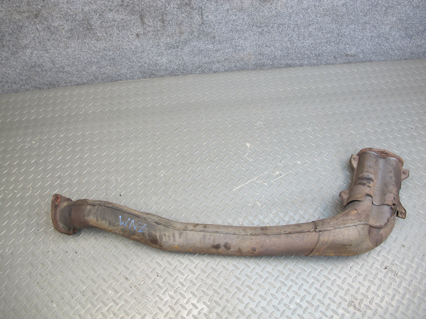 1985 Nissan 300ZX Z31 VG30E NON Turbo A/T Front Exhaust Pipe w Shield OEM