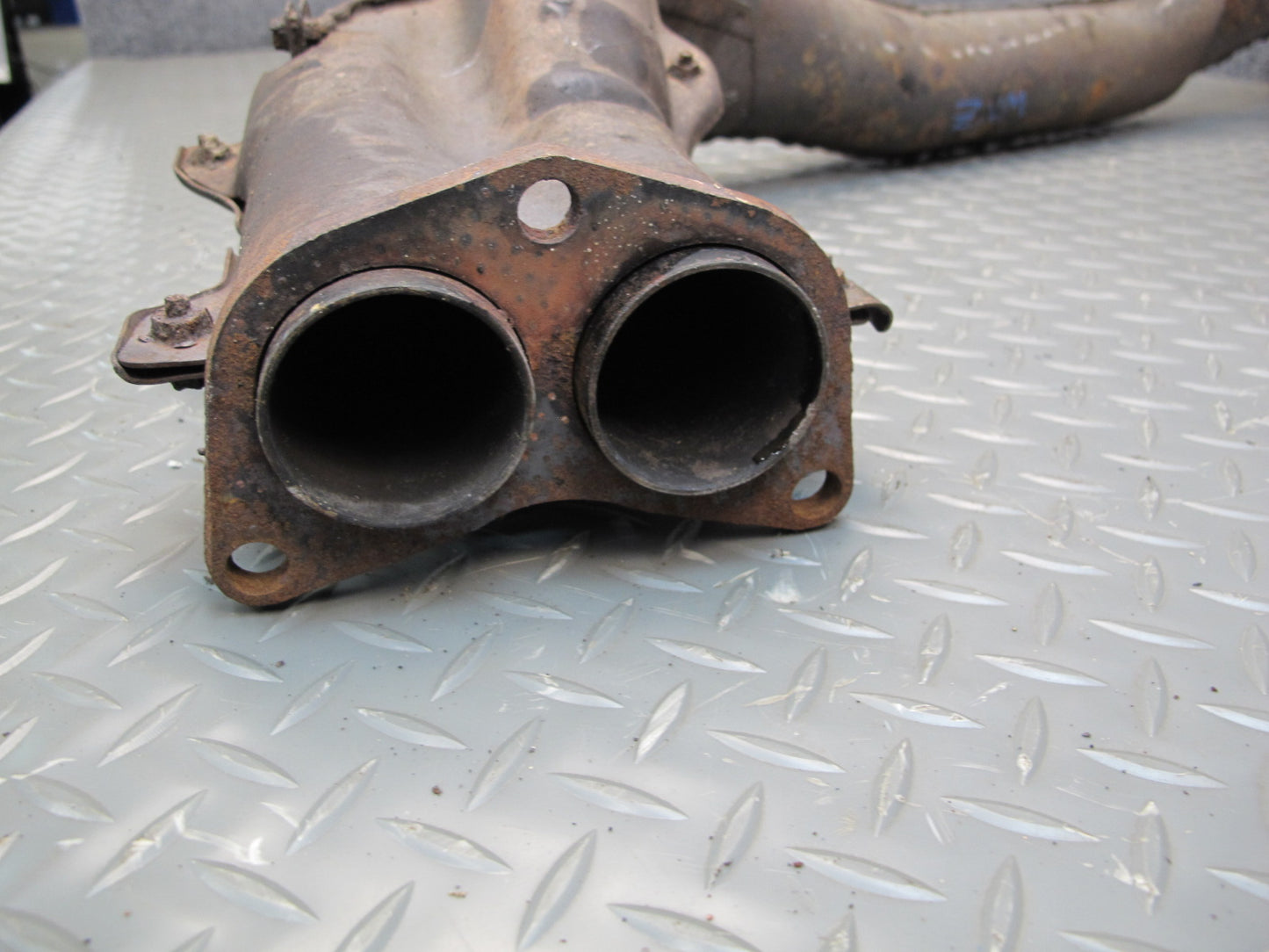 1985 Nissan 300ZX Z31 VG30E NON Turbo A/T Front Exhaust Pipe w Shield OEM