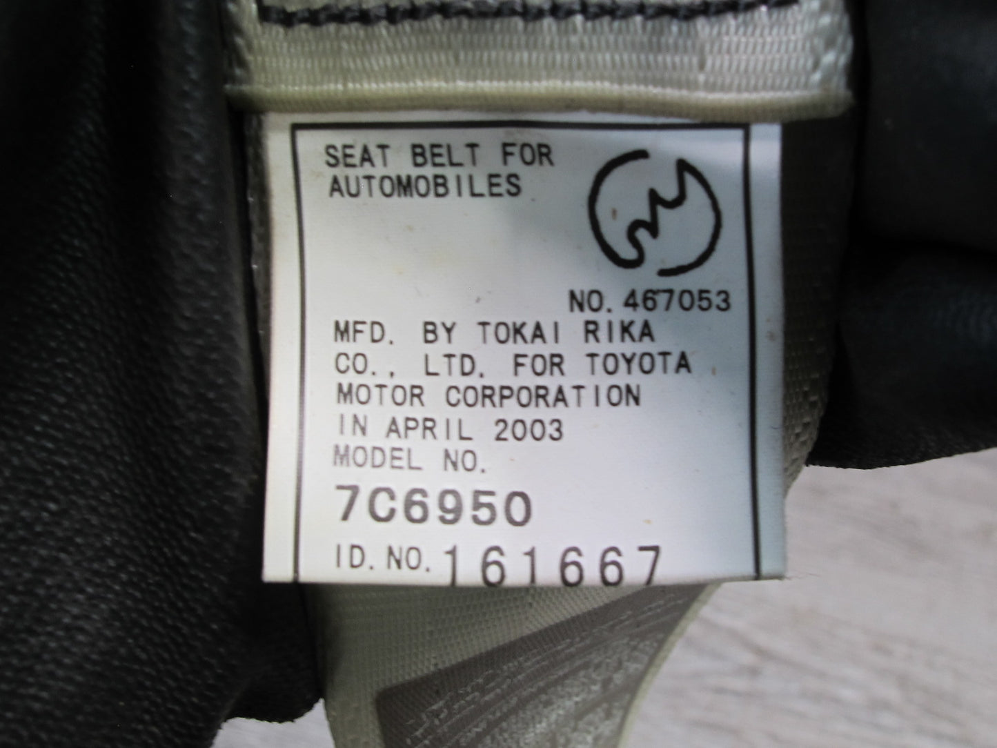 01-06 LEXUS LS430 REAR RIGHT CENTER LEFT SIDE SEATBELT RETRACTOR SET OEM